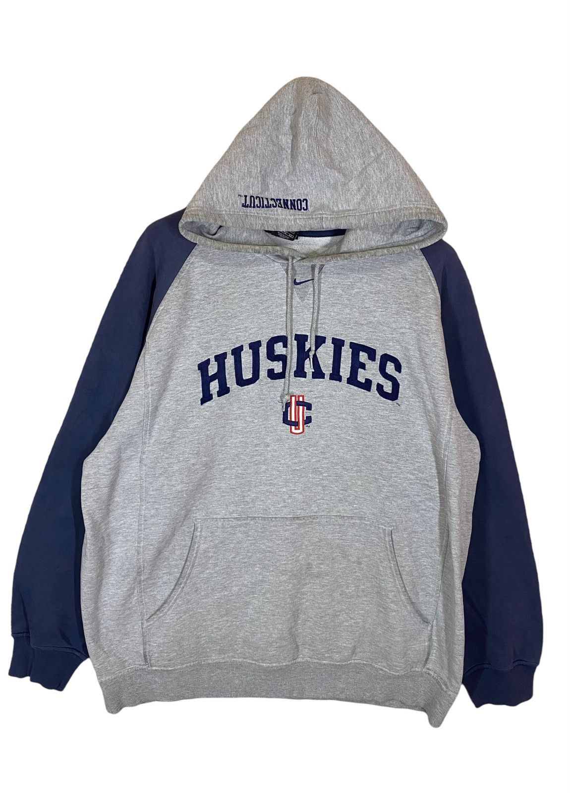 Vintage ‼️VINTAGE HUSKIES NIKE CENTRE LOGO HOODIE sun faded‼️ Size US XL / EU 56 / 4 - 1 Thumbnail