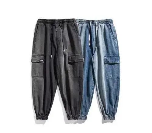 Japanese Brand 21SS Indigo Union Japan Black Denim Faded Jogger Pants Size US 30 / EU 46 - 3 Thumbnail