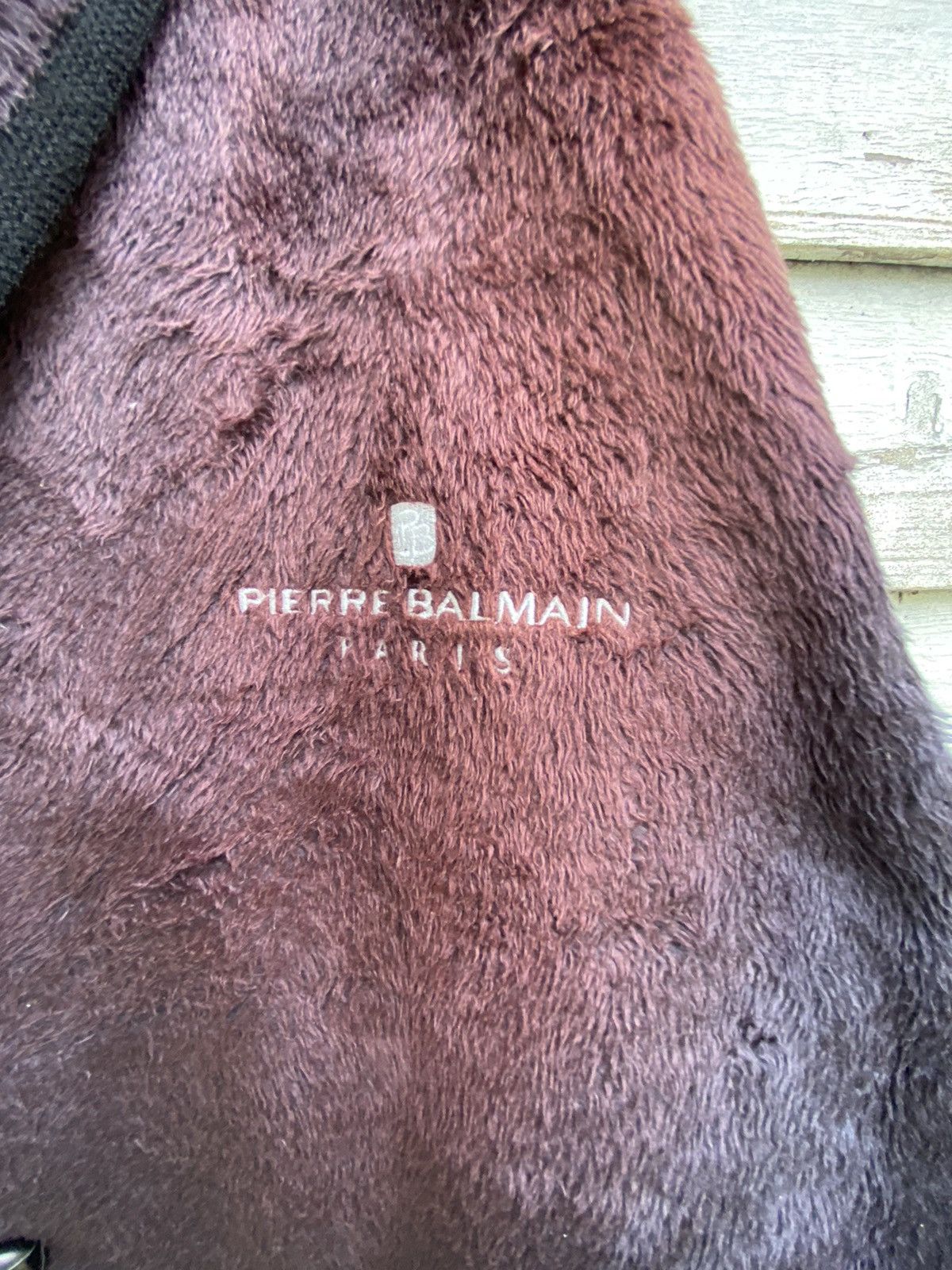 Pierre Balmain × Vintage Nicely Sun Faded Pierre Balmain Faux Hairy Fur Duffle Coat Size US L / EU 52-54 / 3 - 5 Thumbnail