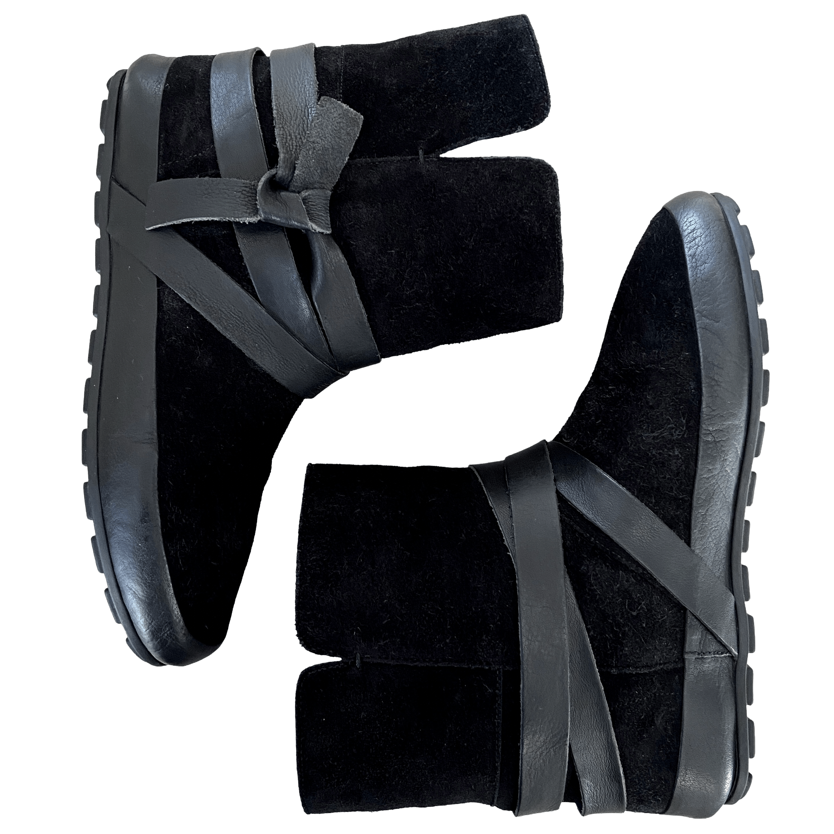 Isabel Marant Etoile ISABEL MARANT ÉTOILE BLACK SUEDE SHEARLING WINTER BOOTS Size US 7 / IT 37 - 1 Thumbnail