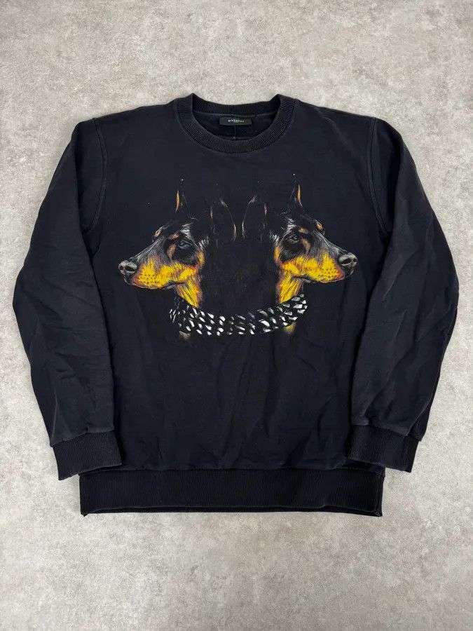 Givenchy AW2014 Givenchy Black Dobberman Dog Sweater by Riccardo Tisci Size US M / EU 48-50 / 2 - 1 Thumbnail