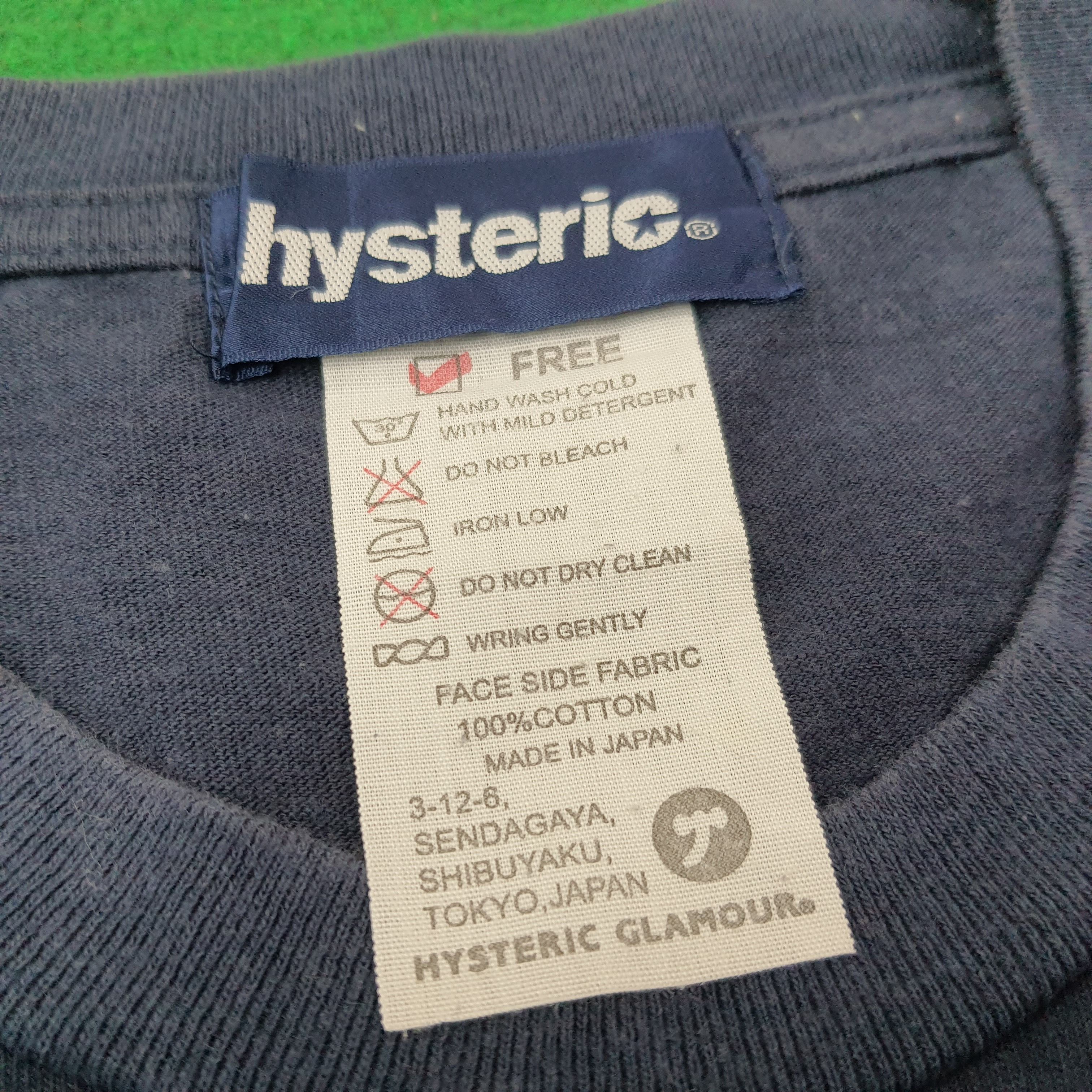 Hysteric Glamour Vintage Hysteric Glamour Japanese Brand Tshirt C239N1 Size US S / EU 44-46 / 1 - 5 Thumbnail