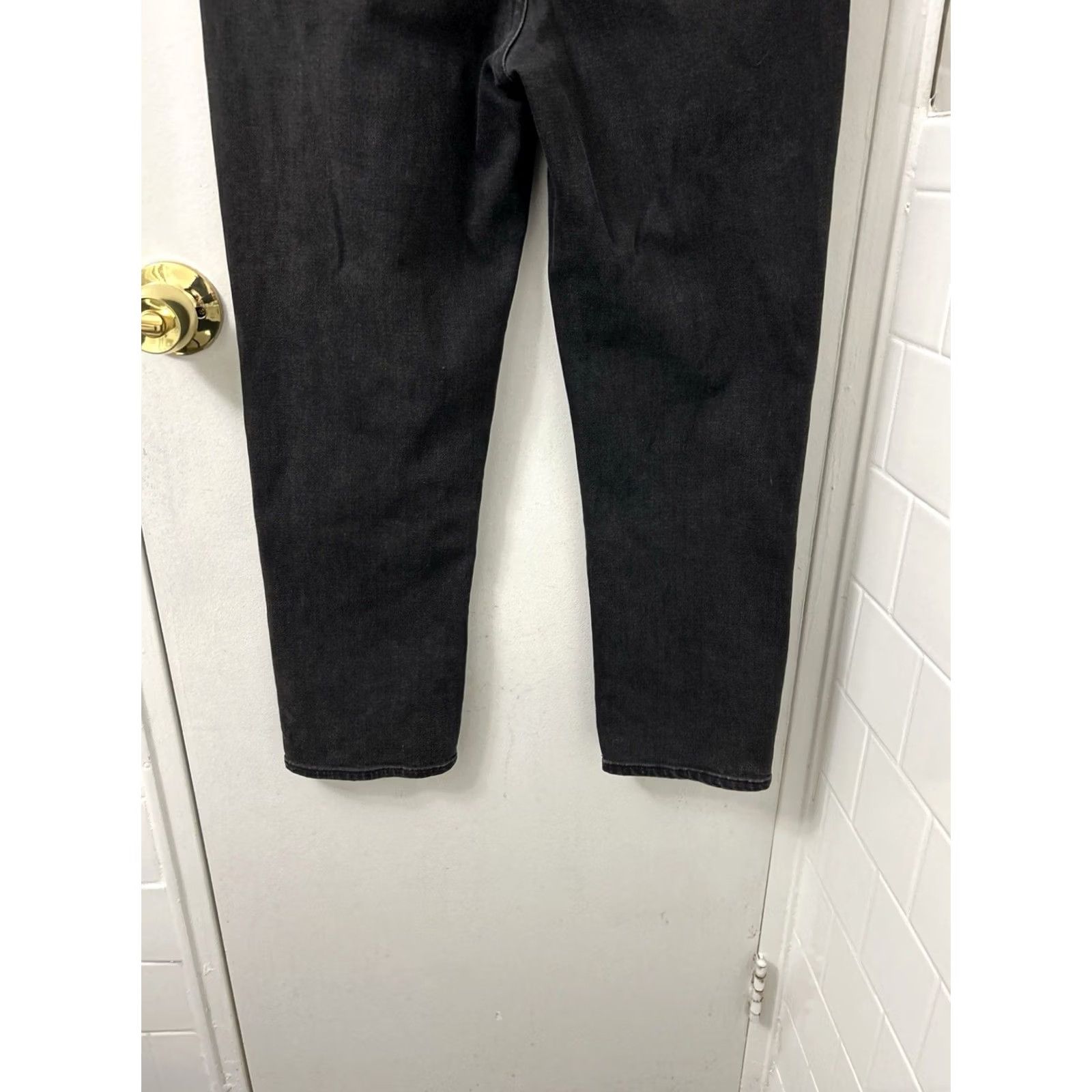 Madewell Madewell Classic Straight Jeans Womens 28x25 Black High Rise Stretch Denim Size 28" / US 6 / IT 42 - 7 Thumbnail