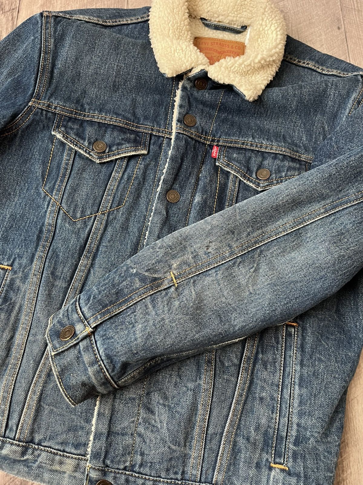 Levi's Vintage Levi’s Sherpa lined Trucker jacket Denim Size US M / EU 48-50 / 2 - 9 Thumbnail