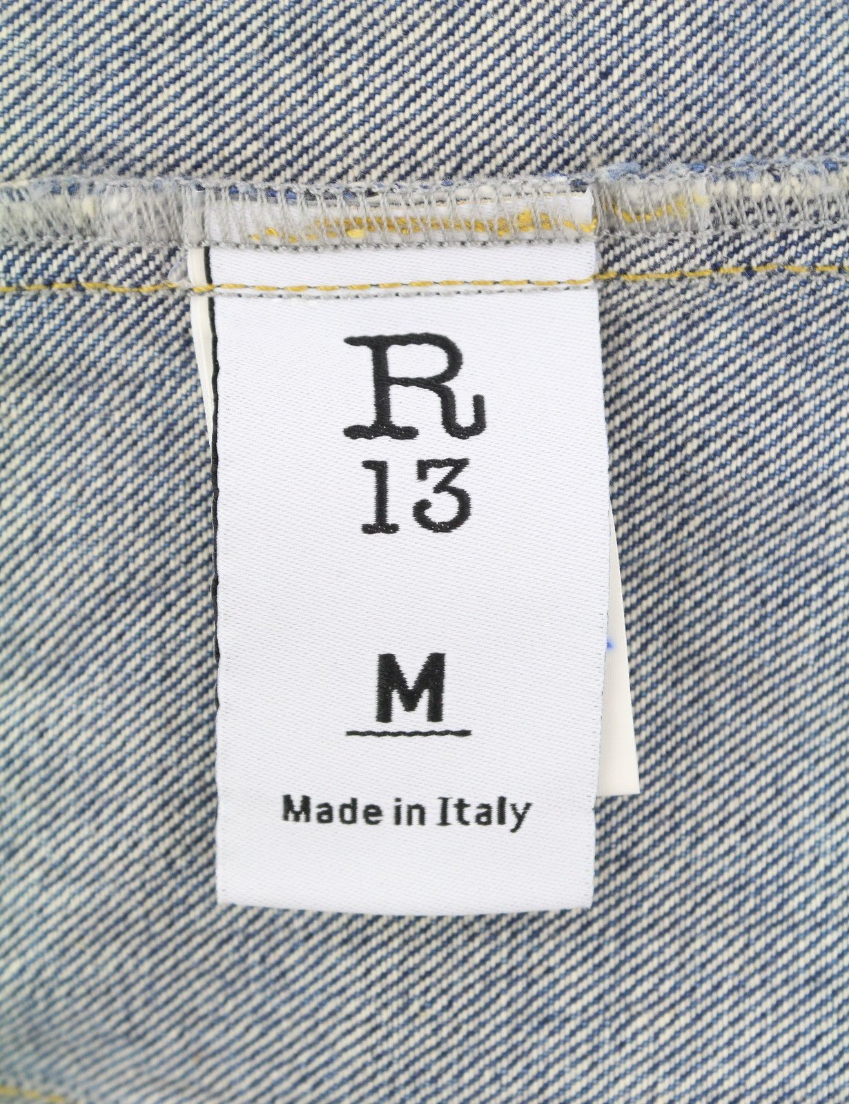 R13 RAGLAN TRUCKER M Kelly Loose Fit Button-Up Denim 86166 Size M / US 6-8 / IT 42-44 - 7 Thumbnail