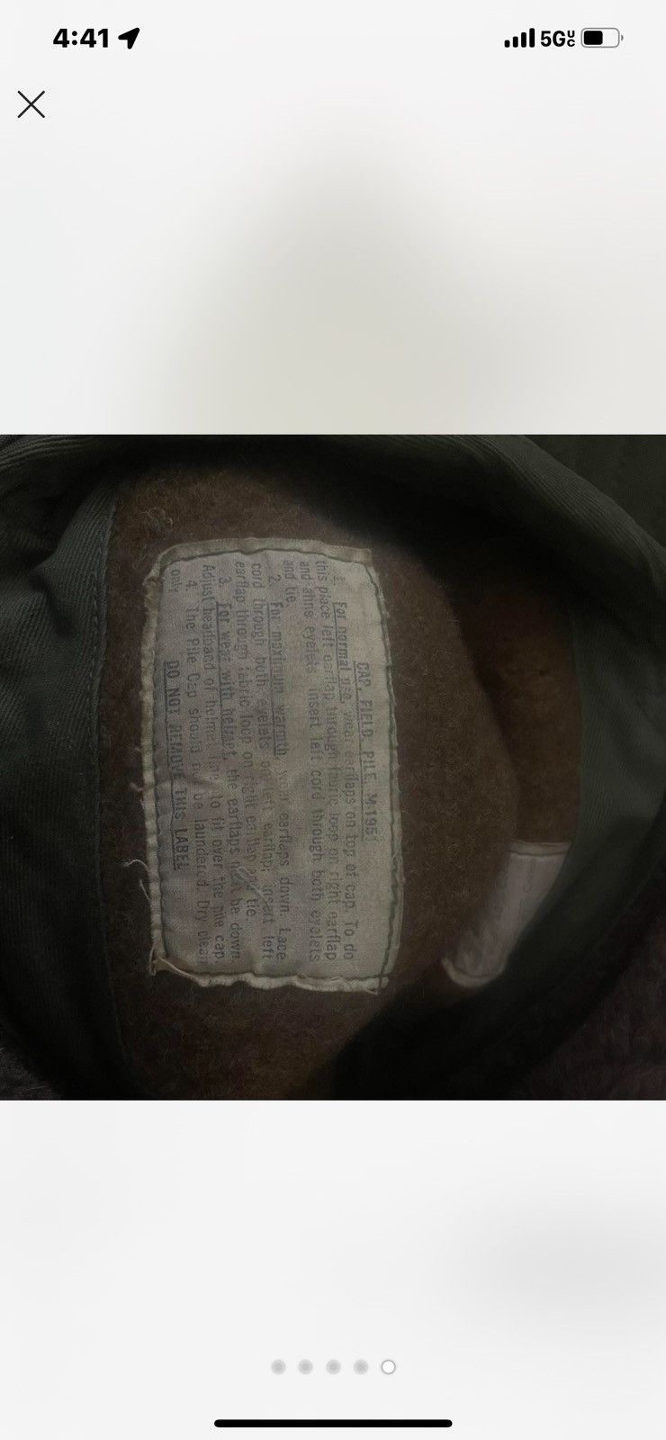 Vintage khaki and military hat Size ONE SIZE - 4 Thumbnail