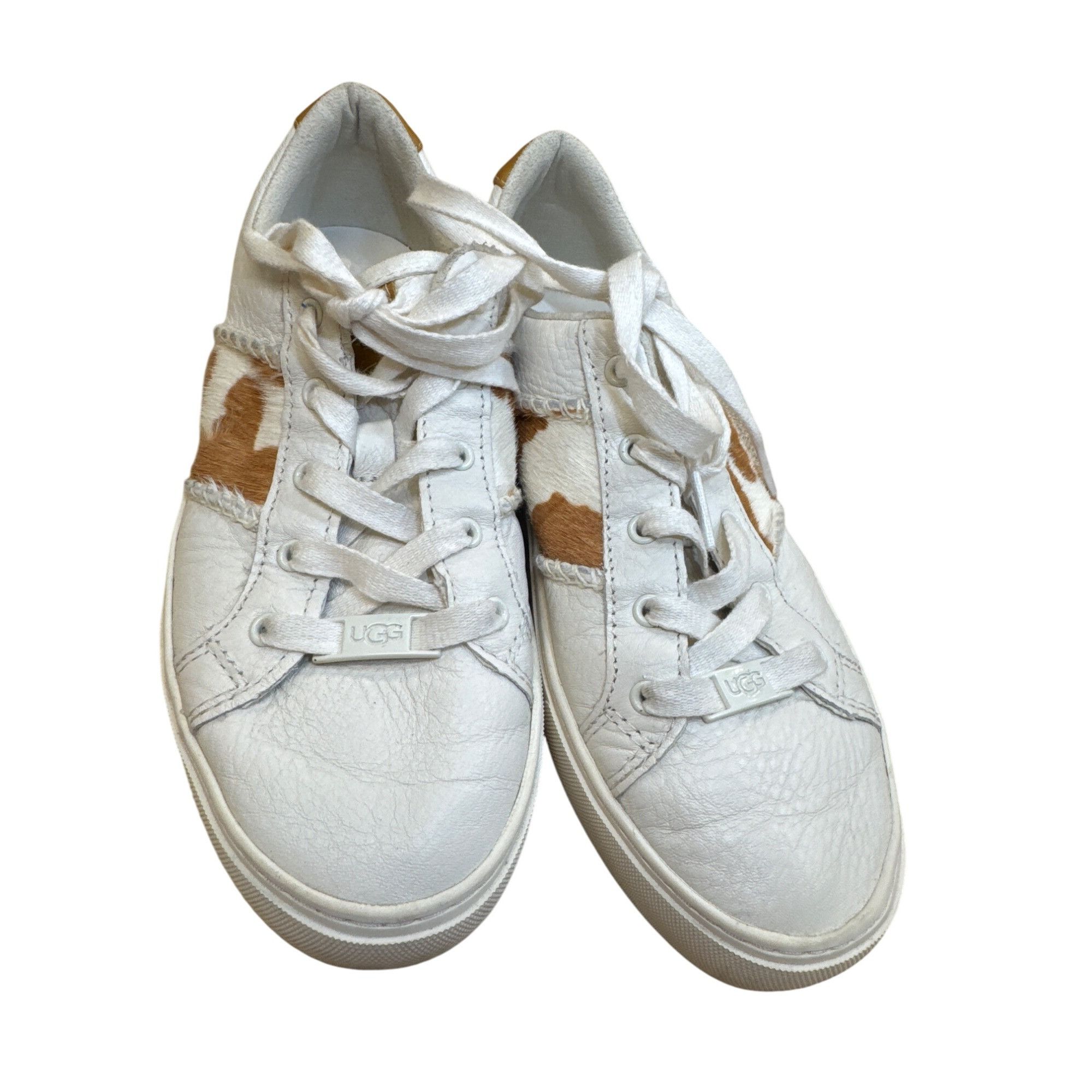 Ugg Ugg Womens White Brown Leopard Print Sneakers shoes Size 6 S Size US 6 / IT 36 - 12 Thumbnail