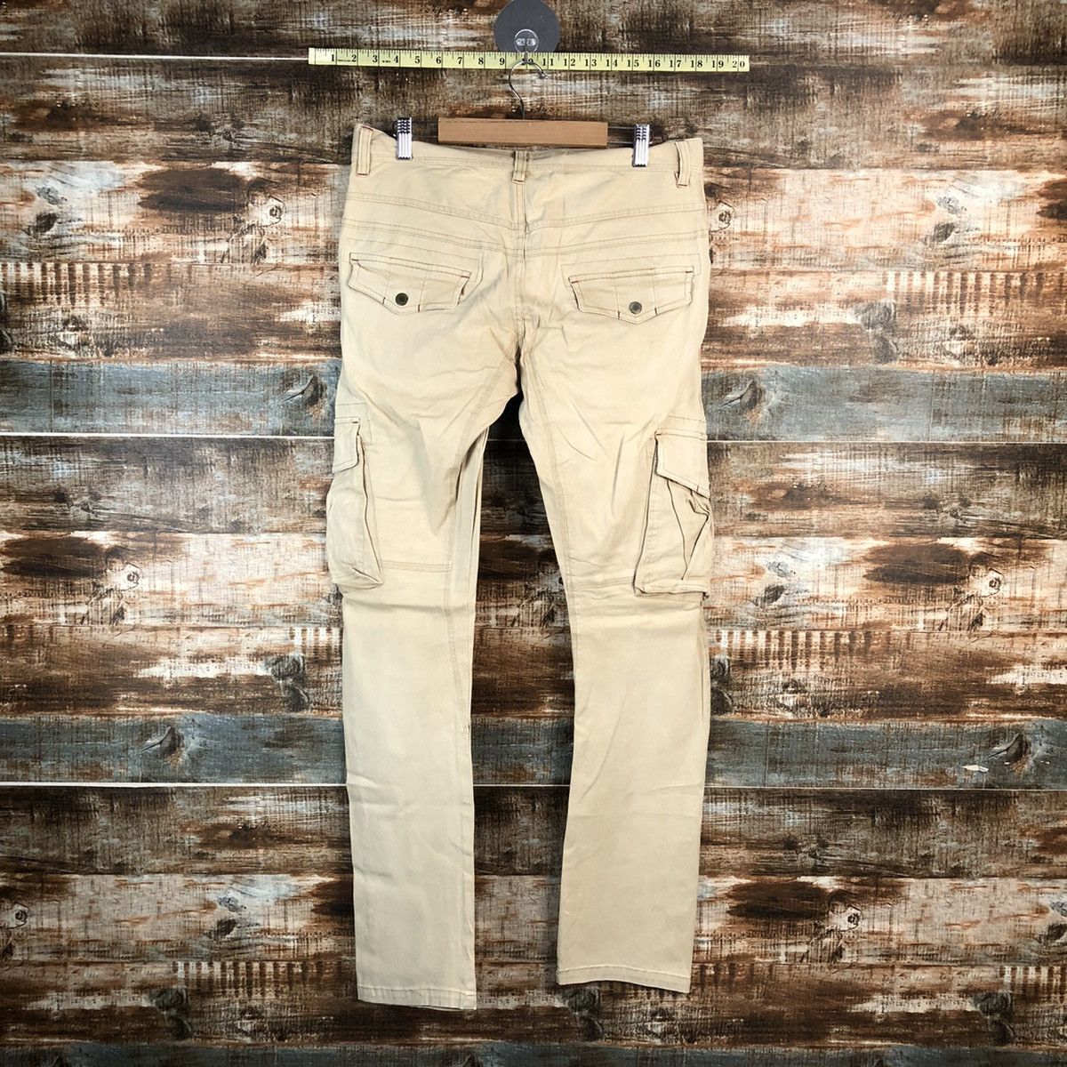 Schlussel DL Schlussel Brown Cargo Multipocket Pants #C215 Size US 31 - 13 Thumbnail