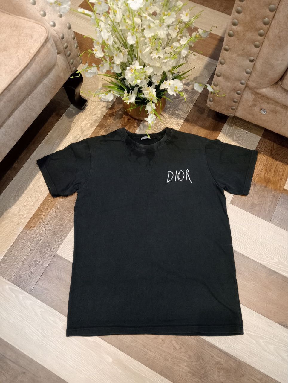 Dior DIOR X RAYMOND PETTIBON EMBROIDERED TSHIRT - SIZE L Size US L / EU 52-54 / 3 - 3 Thumbnail