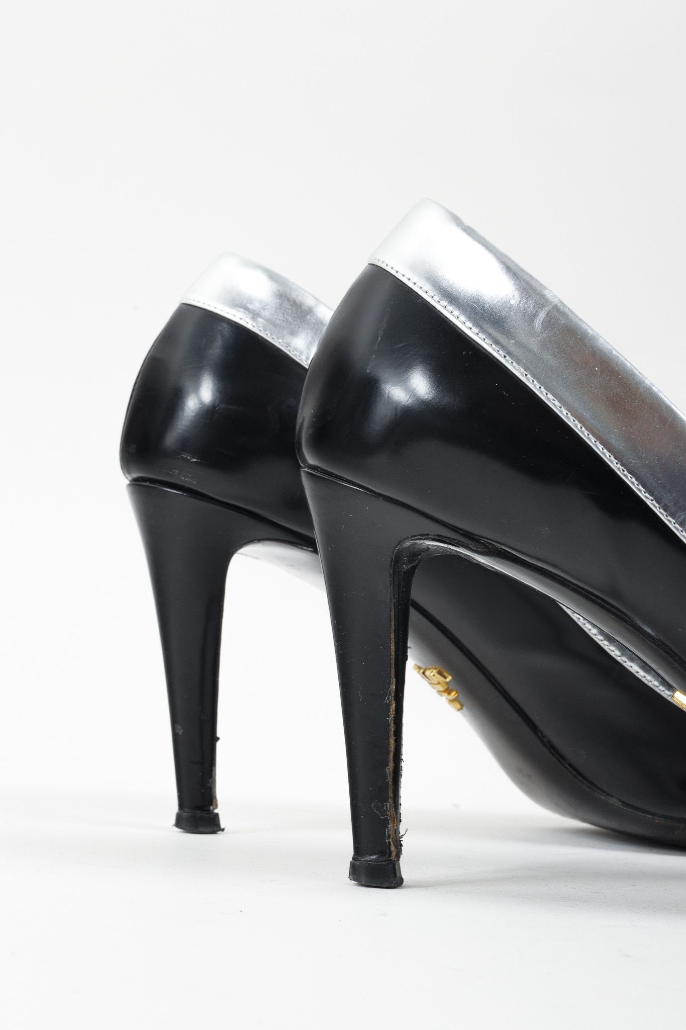 Prada Prada Metallic Rim Point Toe Stiletto Heels Size US 11 / IT 41 - 8 Thumbnail