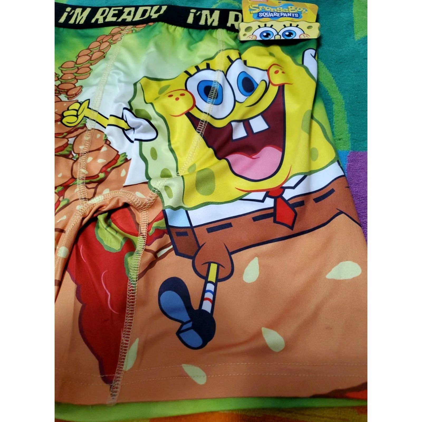 Nickelodeon Under Brands SpongeBob SquarePants & Patrick Star Boxer Briefs M Multicolor Cartoon Novelty Men Underwear Size US 31 - 3 Thumbnail