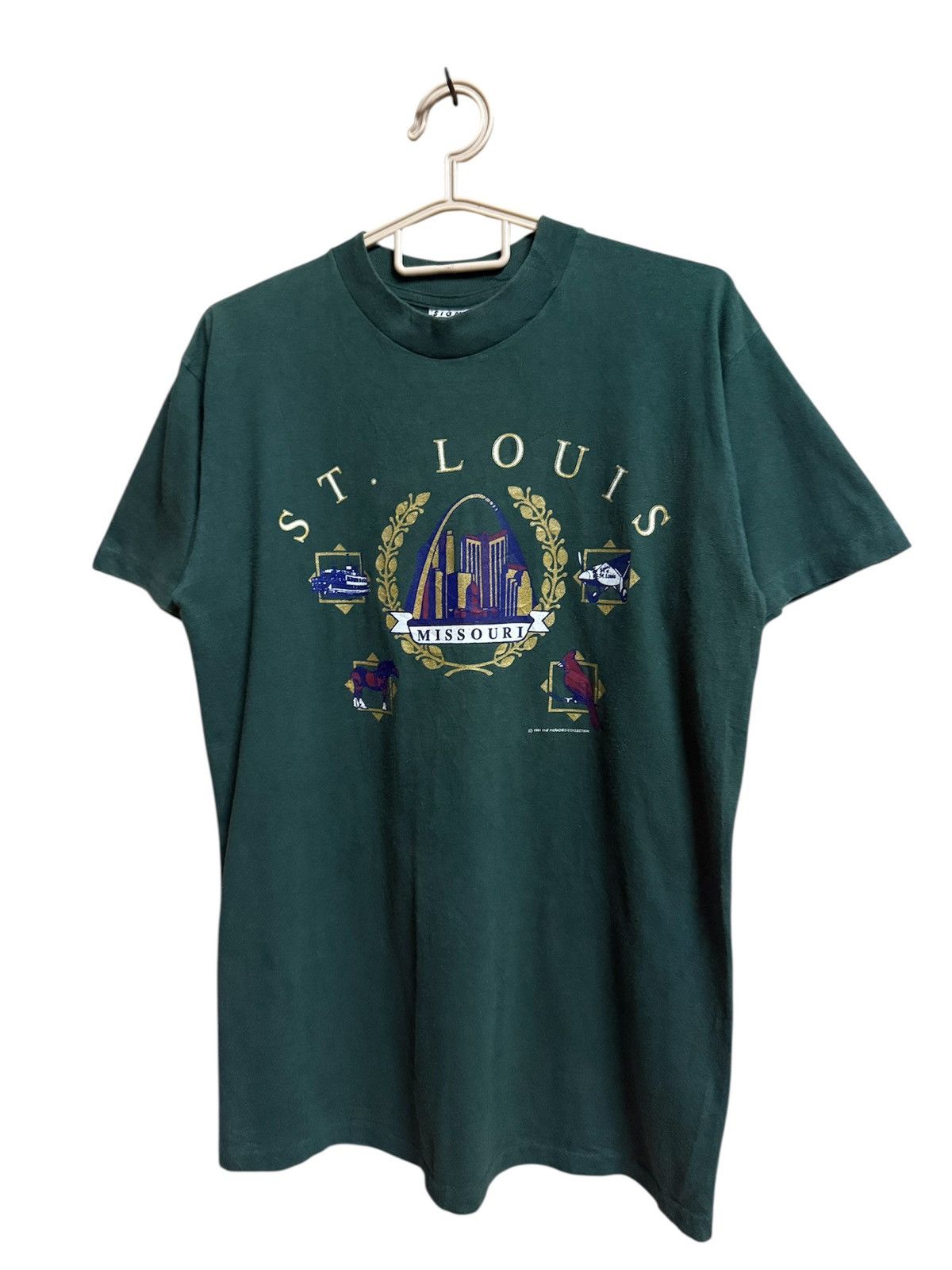 Vintage ST.LOUIS MISSOURI Vintage 1991s T-shirt Size US M / EU 48-50 / 2 - 3 Thumbnail