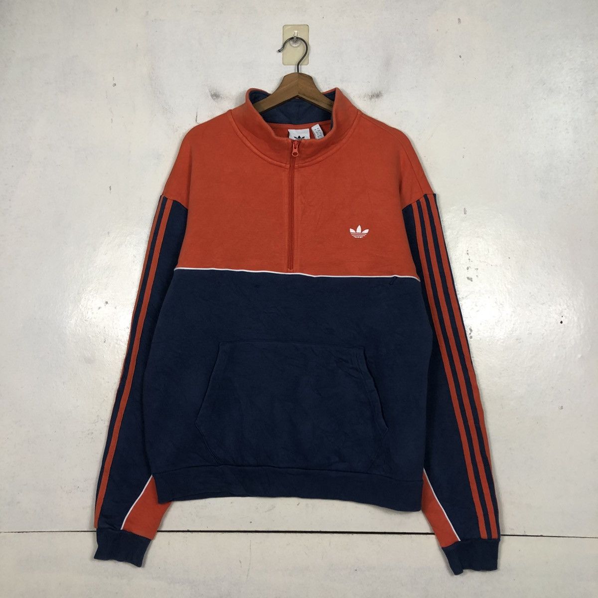 Adidas 📌Double Tone Adidas Anorak Half Zipper Sweater Size US M / EU 48-50 / 2 - 3 Thumbnail