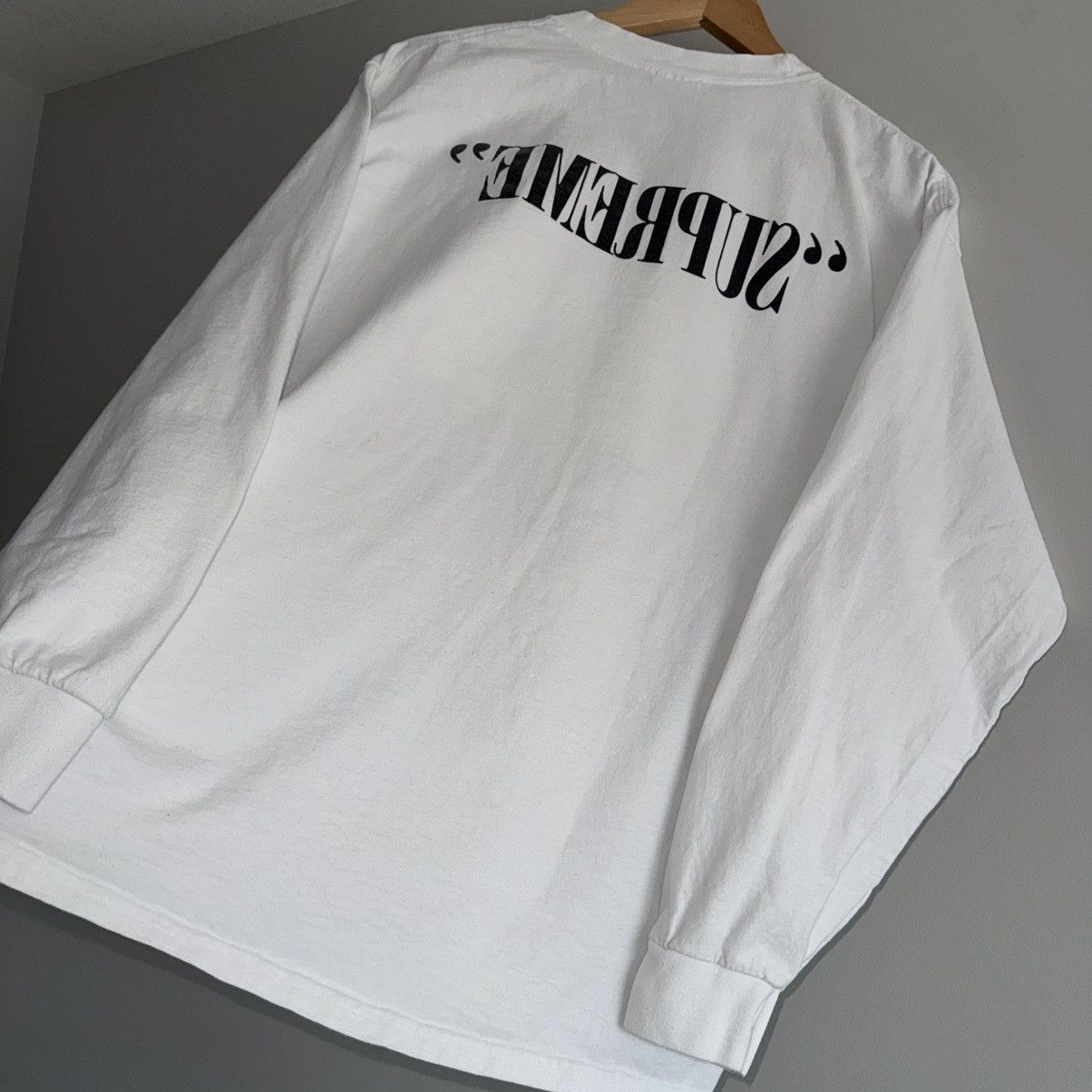 Supreme MISPRINT 2011 Shark Long Sleeve Mirror Logo L/S Shirt Size US L / EU 52-54 / 3 - 7 Thumbnail