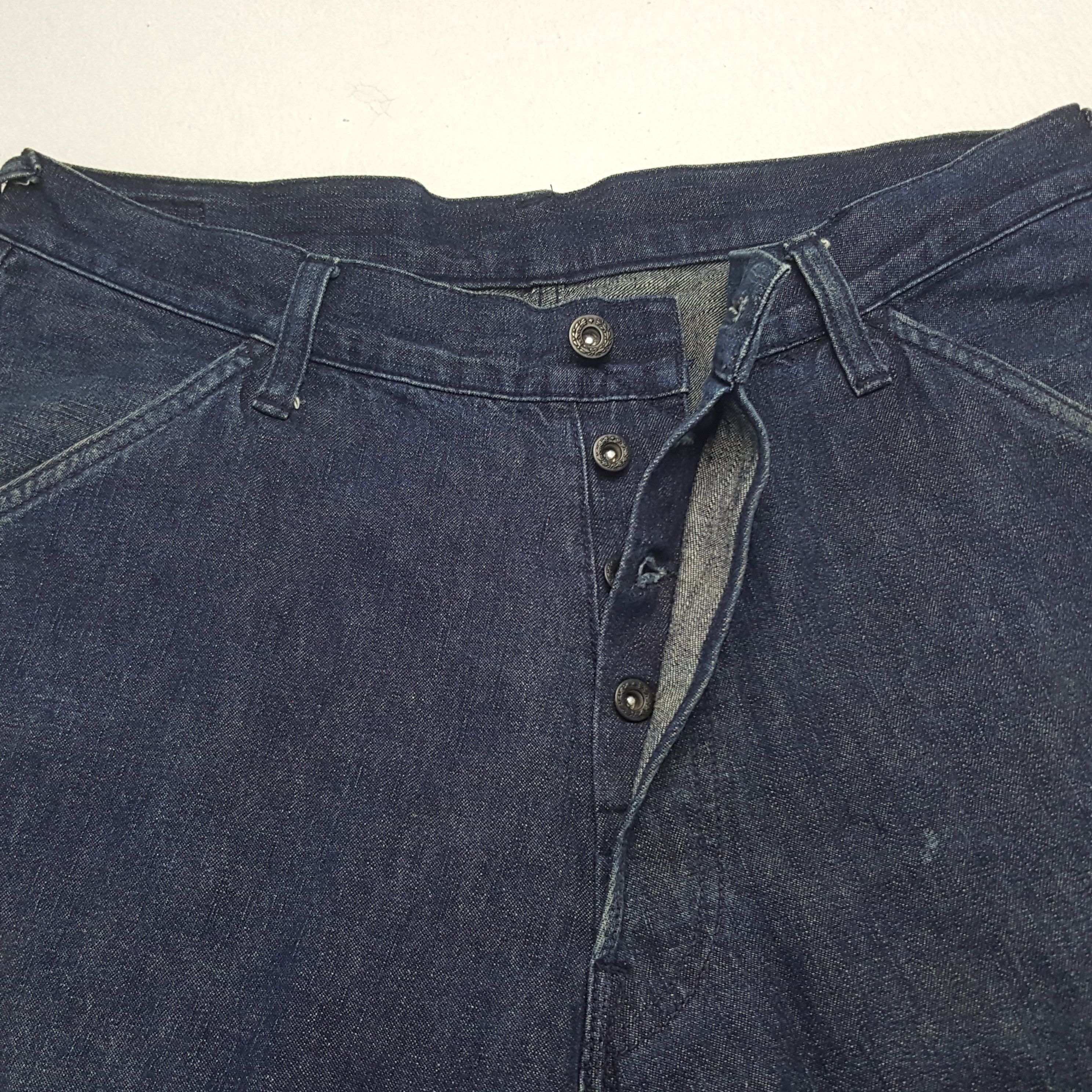 Evisu × Japanese Brand × Vintage Vintage Evisu Japanese Brand Daicock Custom Short Denim Jean Size US 32 / EU 48 - 9 Thumbnail
