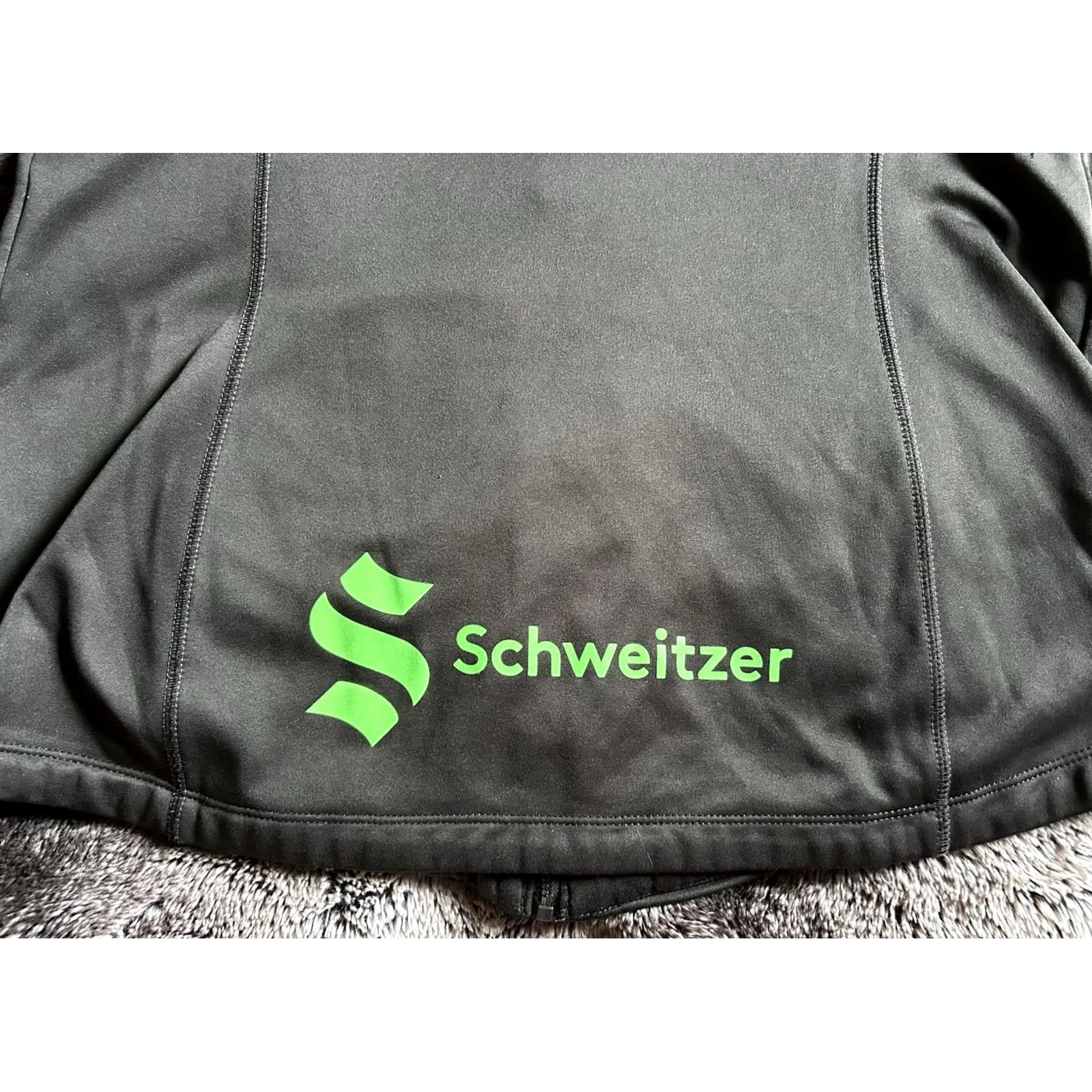 The Mountain Schweitzer Mountain Ski Resort Women’s Full Zip Fleece Lined Jacket XL Black Fleece Logo 2010s Womens Size XL / US 12-14 / IT 48-50 - 3 Thumbnail