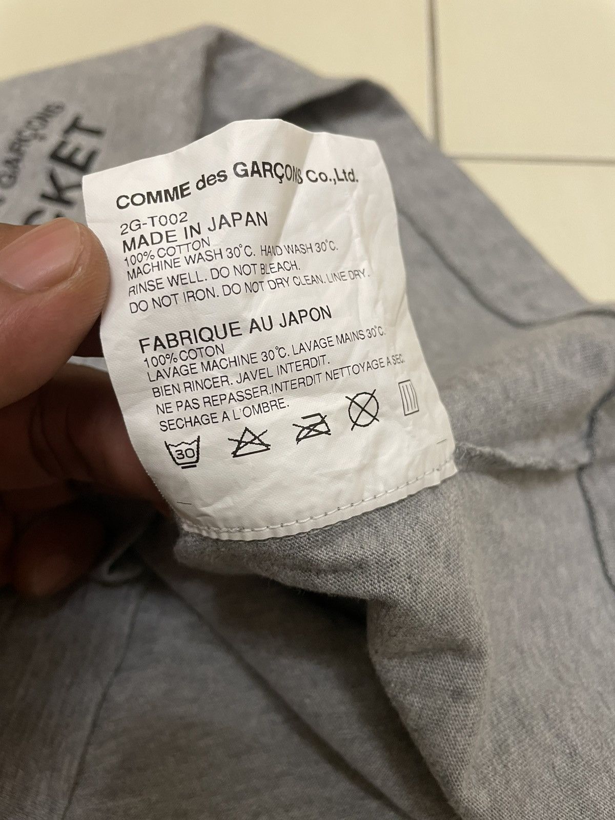 Comme des Garcons AD2012 Comme Des Garcons Pocket - Print / Ghost Pocket Tee Size US S / EU 44-46 / 1 - 7 Thumbnail