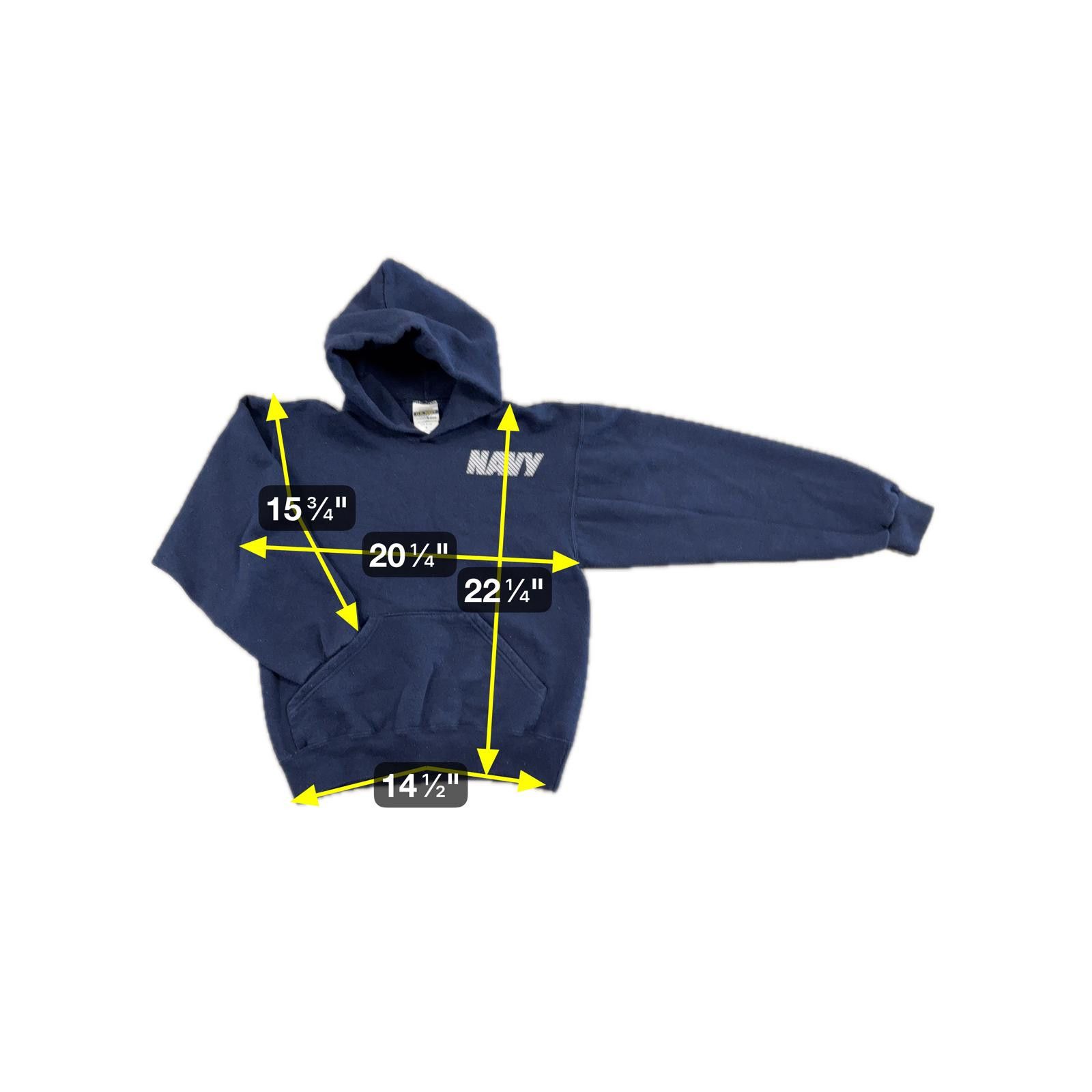 Designer Vtg 90s Authentic U.S. Navy Hoodie Made in USA - S Size US S / EU 44-46 / 1 - 6 Thumbnail
