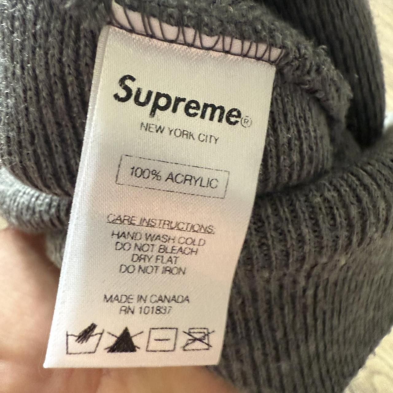 Supreme Supreme Hat Beanie Grey Vintage Size ONE SIZE - 3 Thumbnail