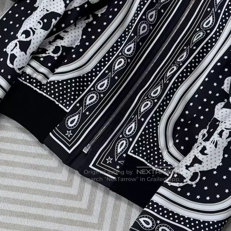 Hermes Hermes Double-sided Silk Printed Zipper Jacket Size XXS / US 00 / IT 34 - 5 Thumbnail