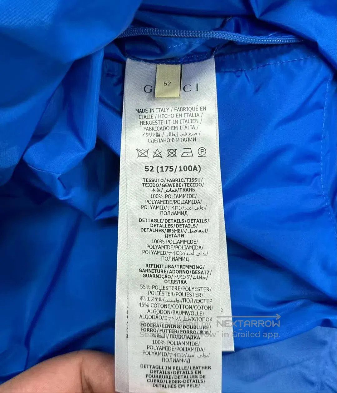 Gucci gucci blue zip hoodie with logo. Size US L / EU 52-54 / 3 - 4 Thumbnail