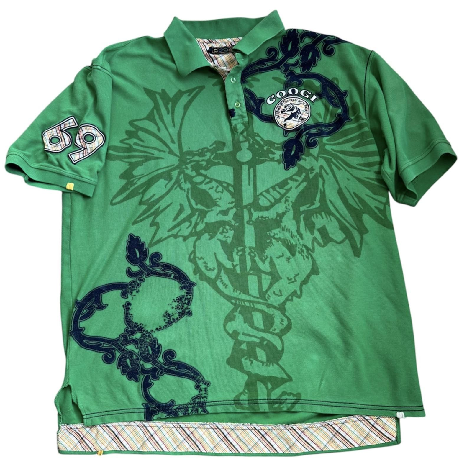 Coogi Vintage Coogi Men's Graphic Polo Shirt Streetwear Size XL Size US XL / EU 56 / 4 - 1 Thumbnail