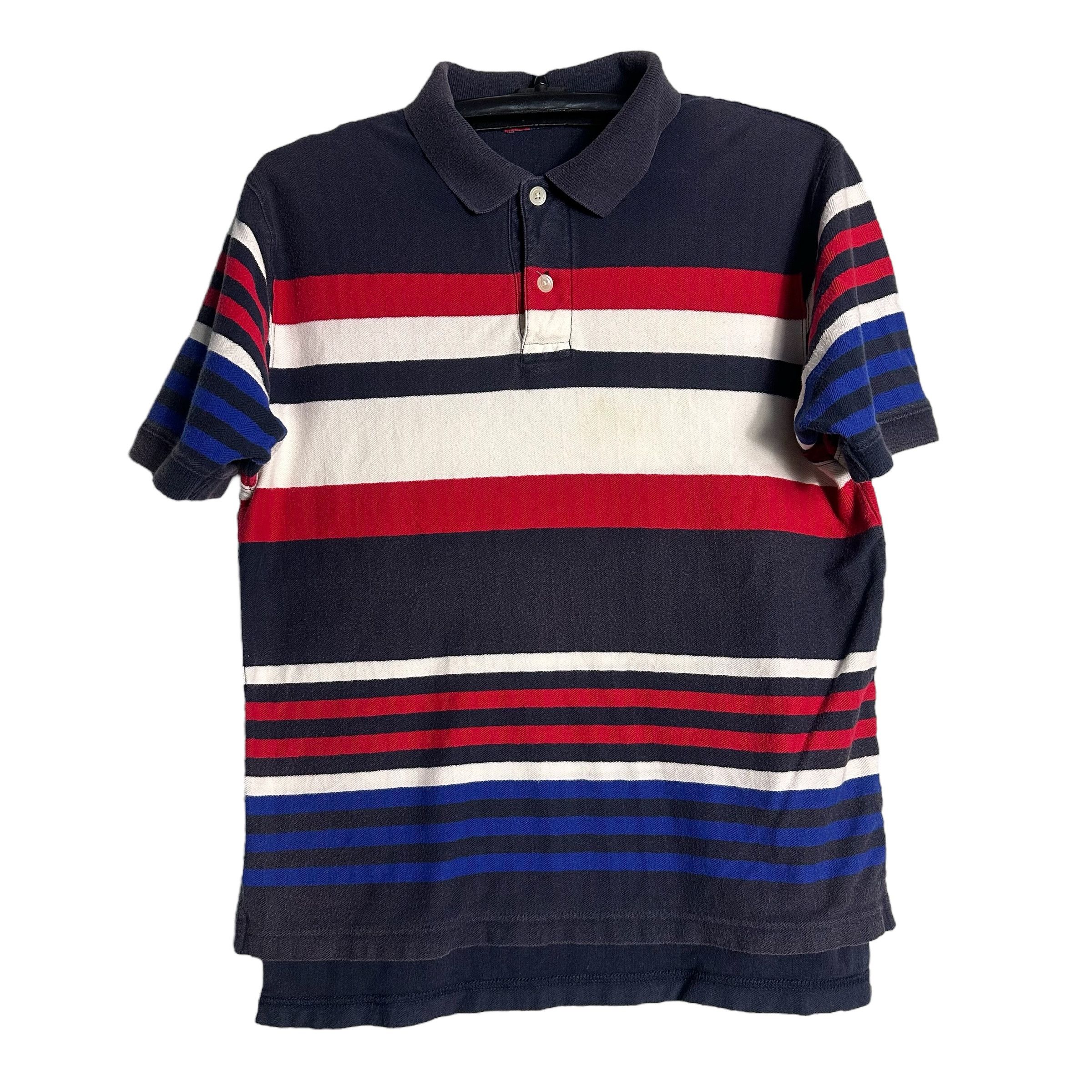 Chaps Ralph Lauren 🔥RARE🔥Vintage Chaps Ralph Lauren Stripes Polo Shirt Size US L / EU 52-54 / 3 - 1 Thumbnail