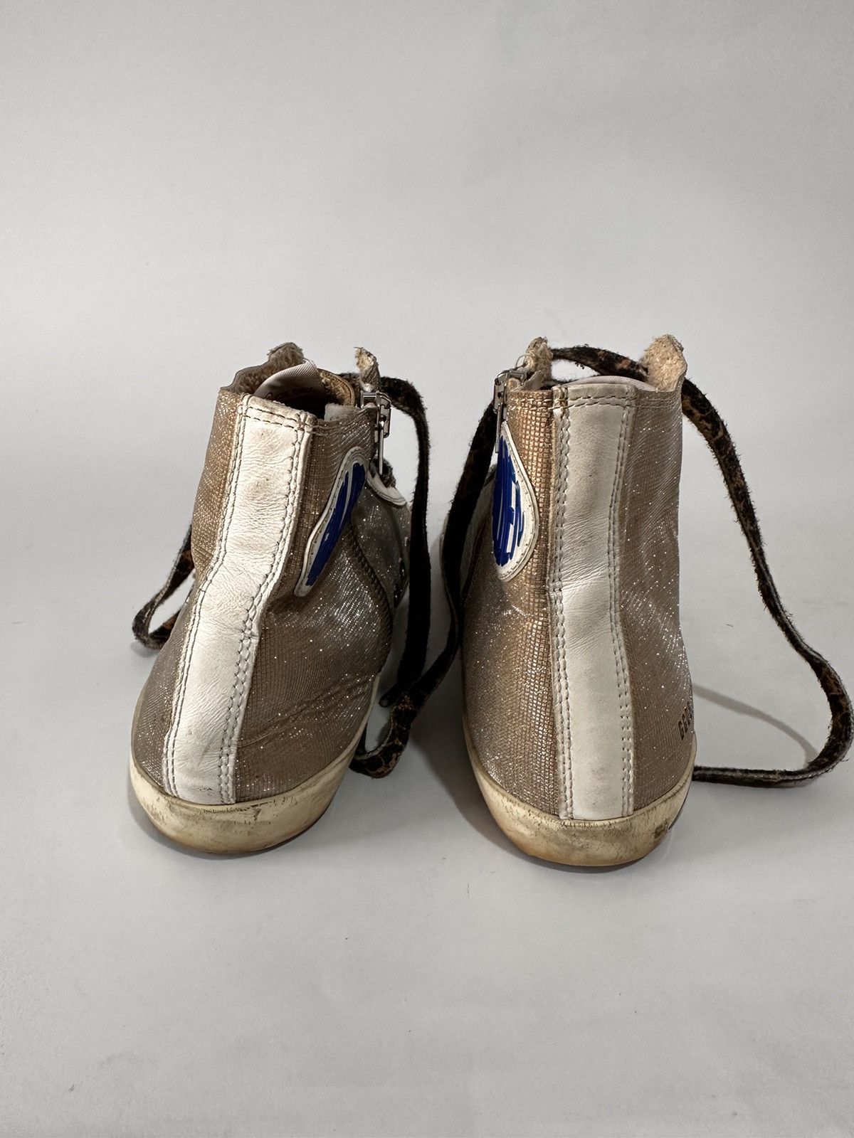 Golden Goose Golden Goose Glitter Finish With Leopard-print laces. Size US 7 / EU 40 - 5 Thumbnail