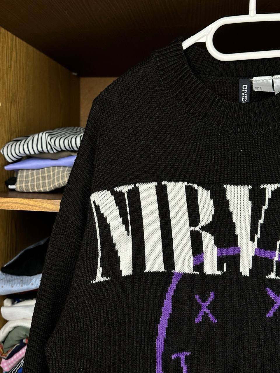 Nirvana Nirvana Smile Face Wool Grunge y2k Style Sweater Size US S / EU 44-46 / 1 - 2 Thumbnail