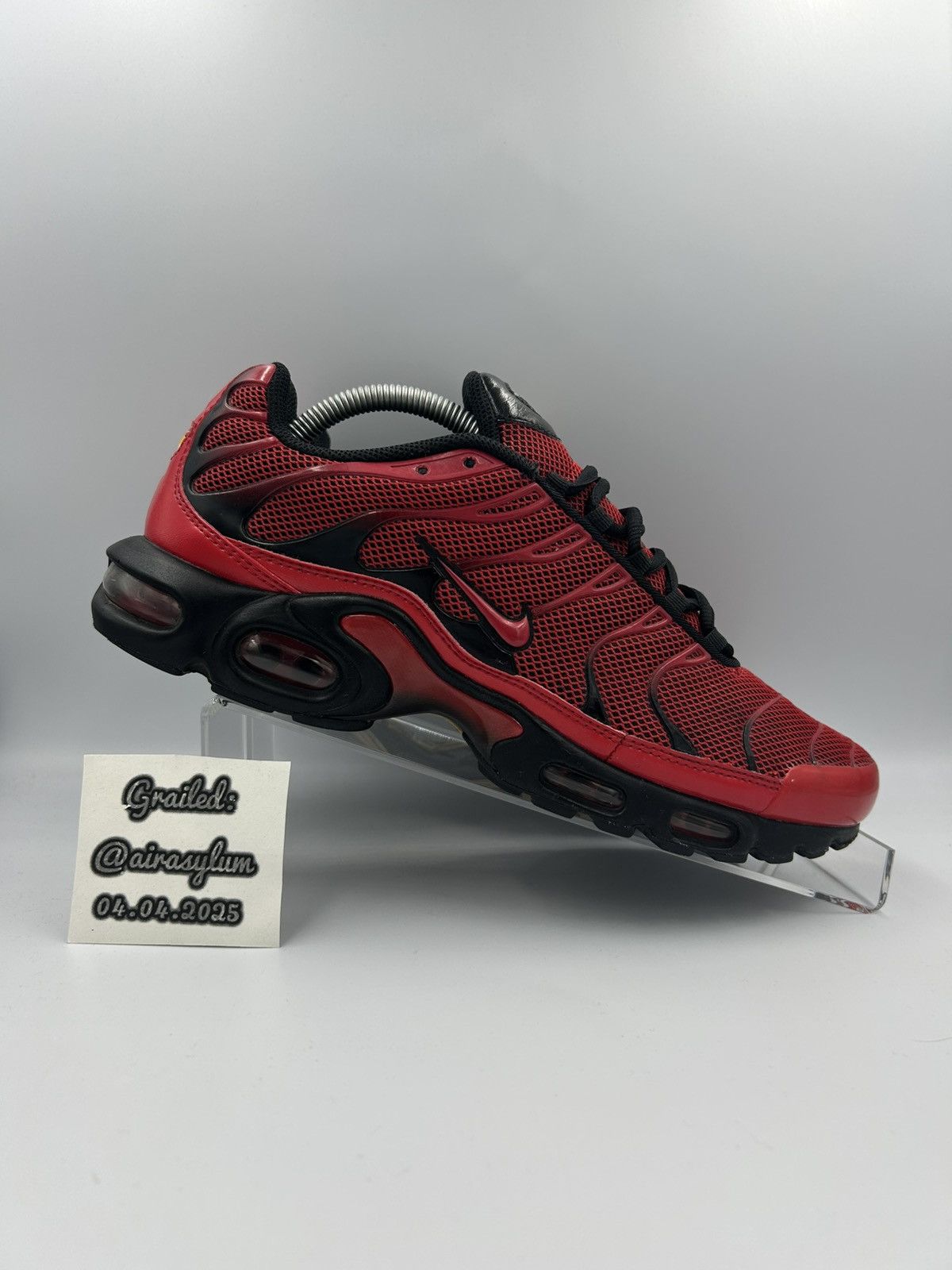 Nike 👹2015 Nike Air Max Plus Tuned Air Tn ”Diablo Red / Loves” Size US 10.5 / EU 43-44 - 2 Thumbnail