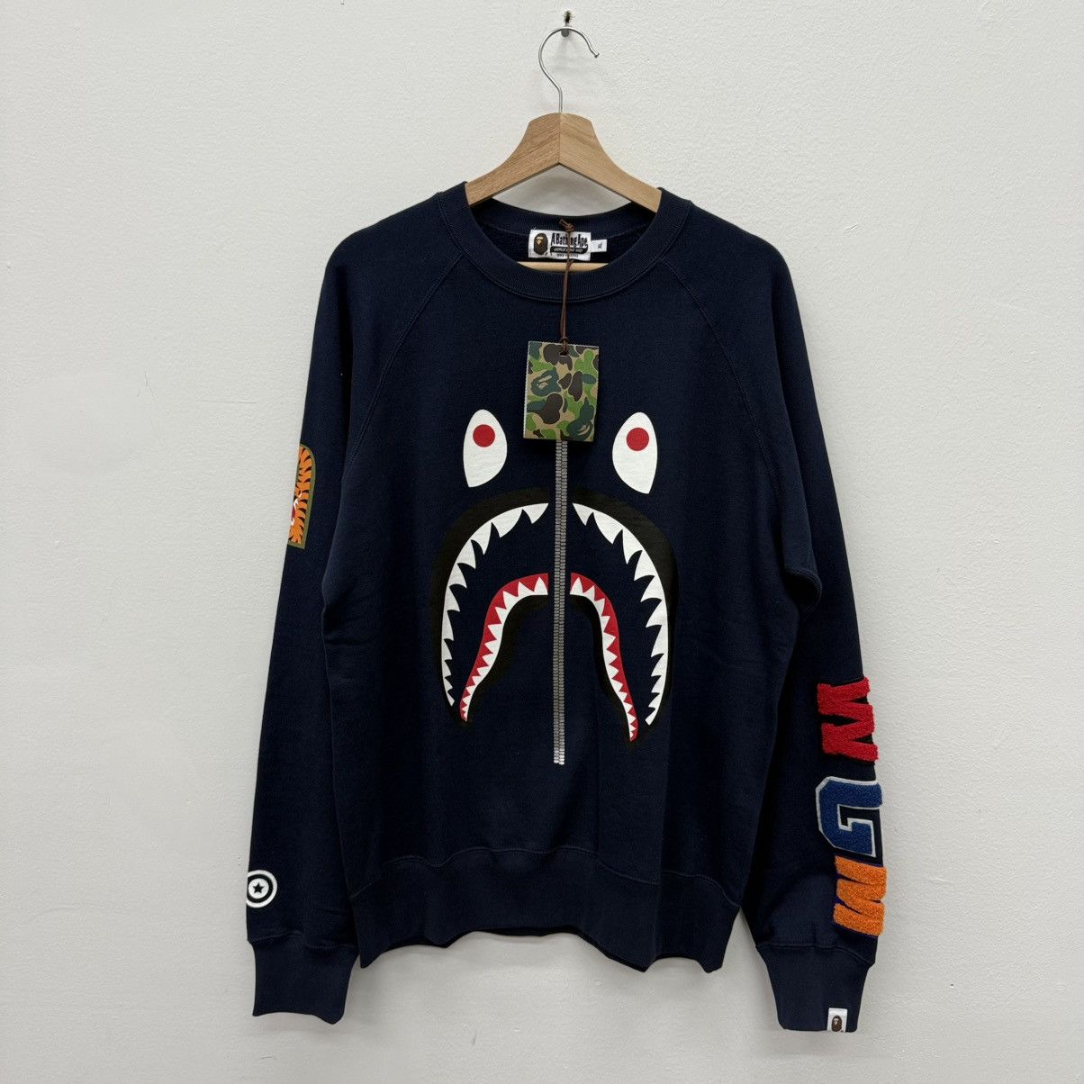 Bape A Bathing Ape Bape Crewneck World Gone Mad Size US XL / EU 56 / 4 - 1 Thumbnail