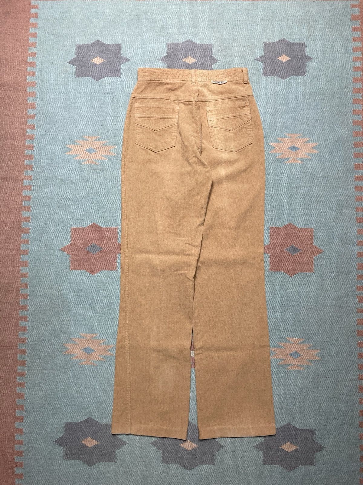 Vintage 70s bell bottom flare pants corduroy changing scene 26x31 Size 26" / US 2 / IT 38 - 1 Thumbnail