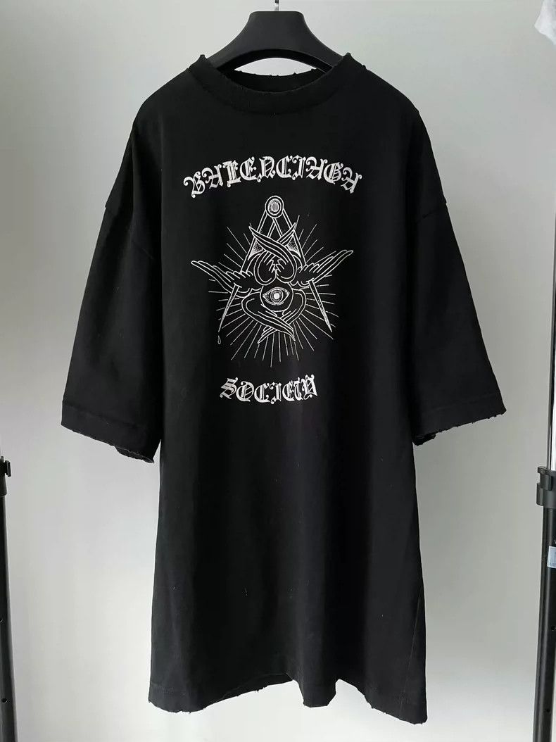 Balenciaga Balenciaga Sabotage Old Devil's Eye Short Sleeve Size US S / EU 44-46 / 1 - 1 Thumbnail