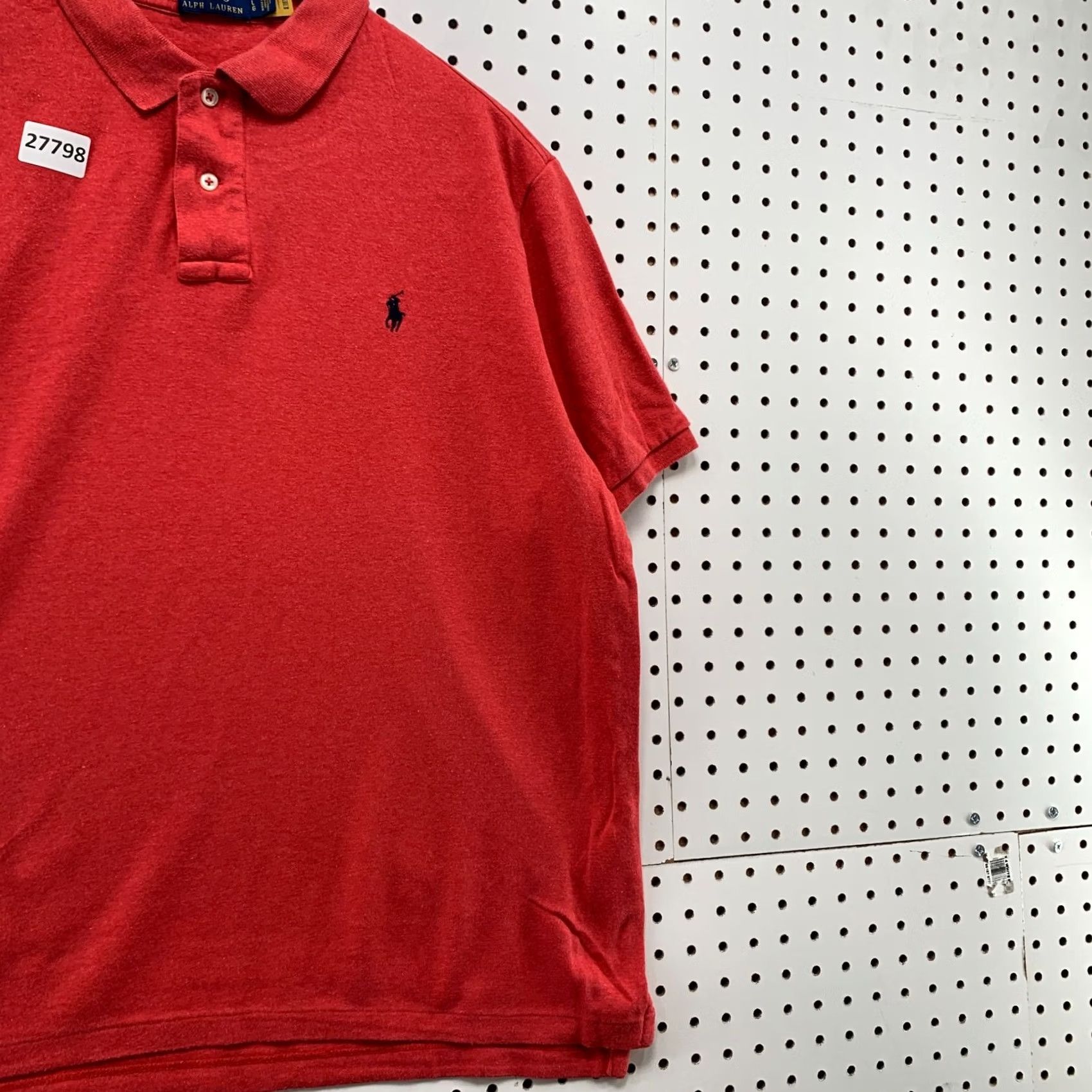 Polo Ralph Lauren Polo Ralph Lauren Shirt Red Black Pony Mens Large Short Sleeve Collared Size US L / EU 52-54 / 3 - 4 Thumbnail