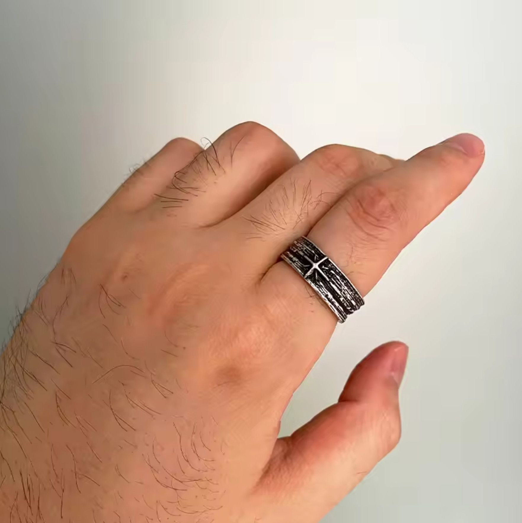 Jewelry Resizable Retro Stary Night Art Ring Ring Size ONE SIZE - 5 Thumbnail