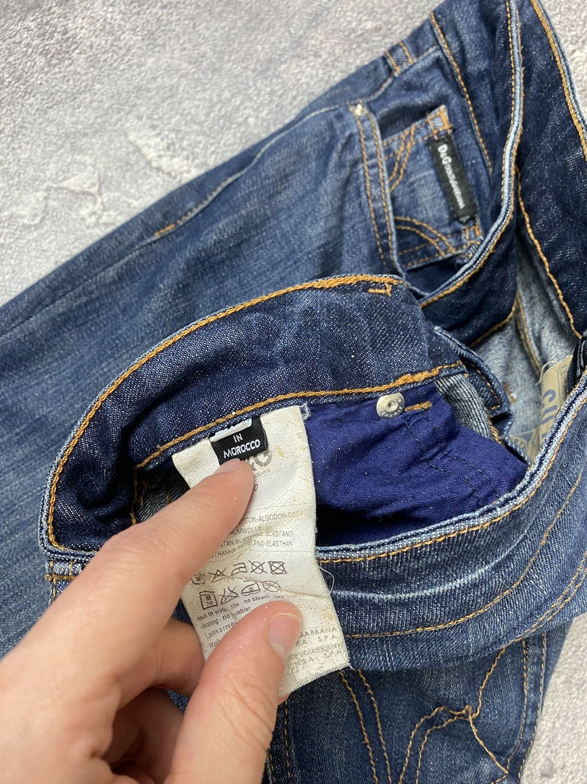 Dolce & Gabbana Luxury Dolce & Gabbana Skinny Blue Washed Jeans Size 29" - 11 Thumbnail