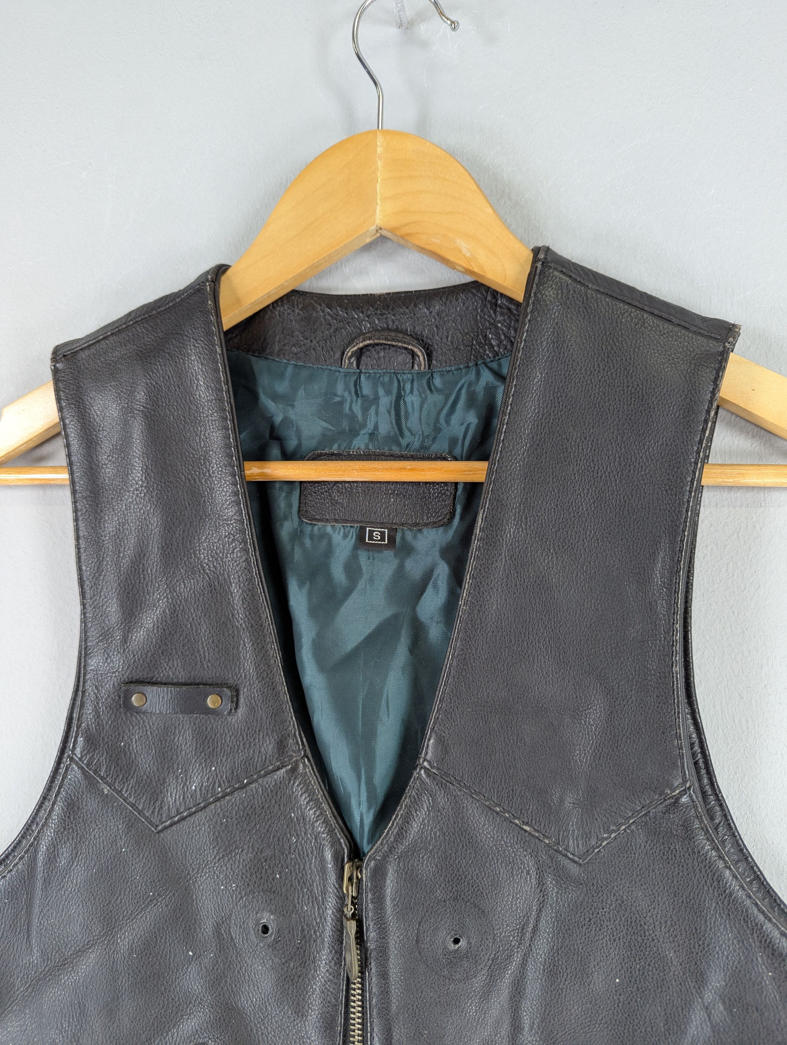 Harley Davidson Vintage Echtes Leder Harley Davidson Vest Leather Jacket Size US S / EU 44-46 / 1 - 7 Thumbnail