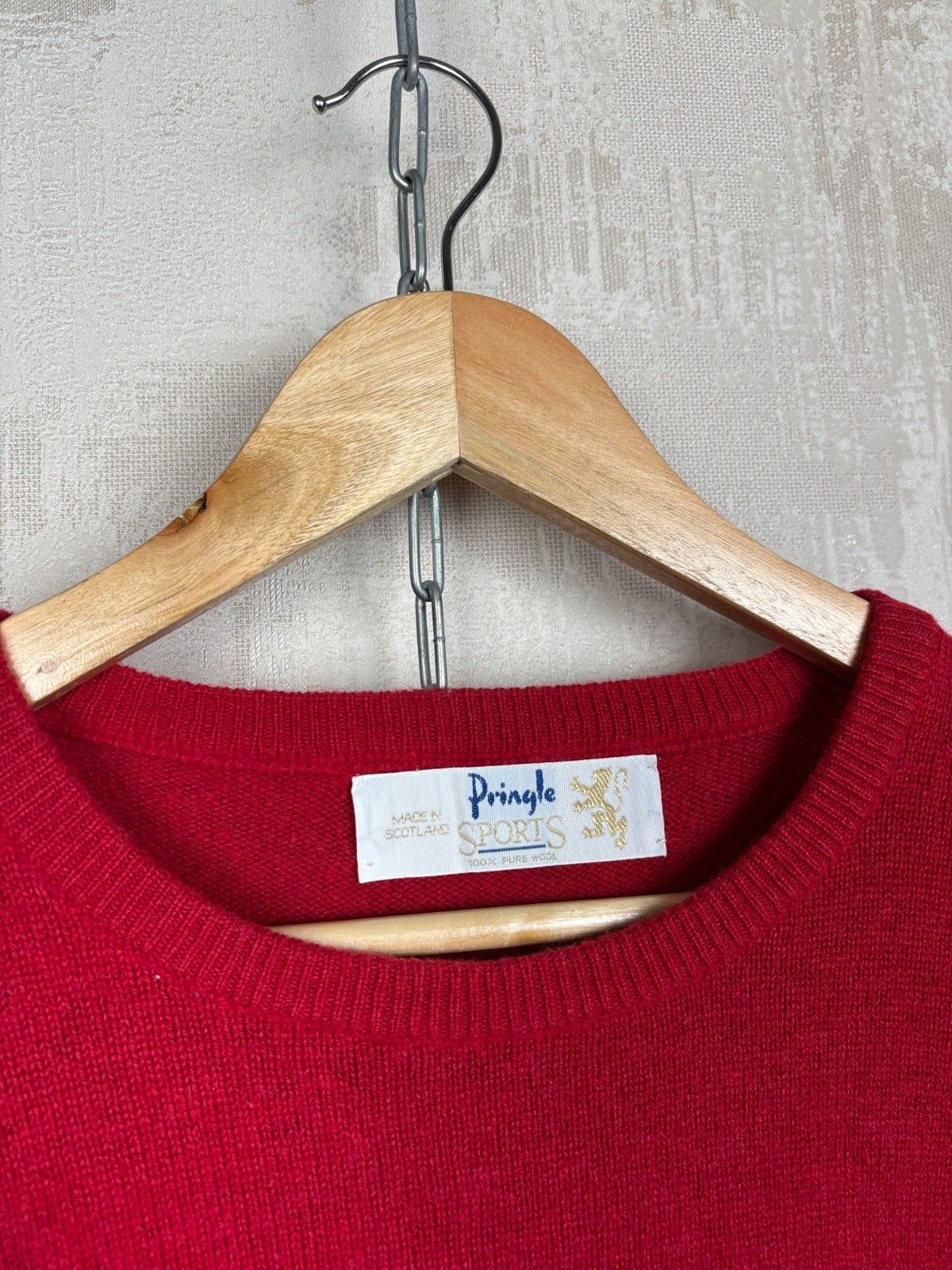 Pringle Of Scotland Vintage Pringle Sports Made Scotland Wool Crew Neck Sweater Size US XL / EU 56 / 4 - 6 Thumbnail