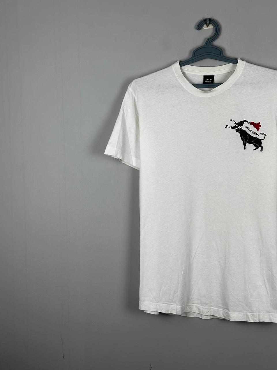 Drop Dead Clothing Drop dead White Steetwear Bull T Shirt Size US L / EU 52-54 / 3 - 3 Thumbnail