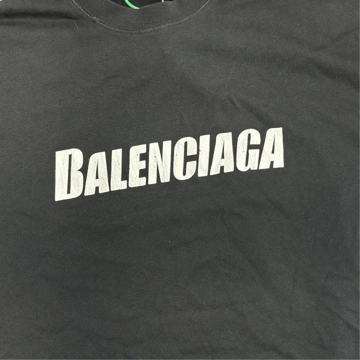 Balenciaga Balenciaga Balenciaga Logo Black Short Sleeve TShirt -2507 Size US XS / EU 42 / 0 - 6 Thumbnail