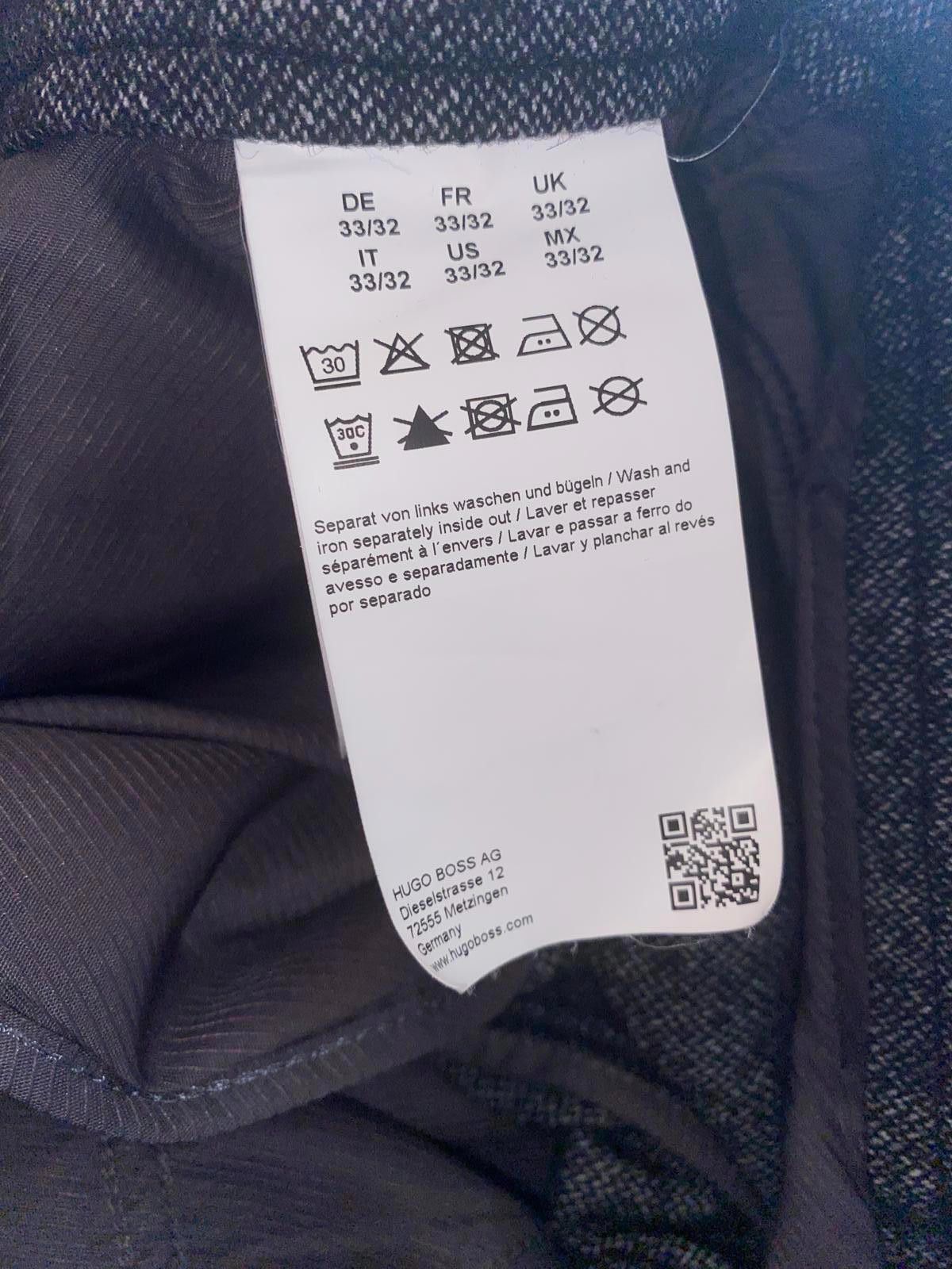 Hugo Boss Hugo Boss Cotton Wool Dark Gray Dress Pants Size US 33 - 7 Thumbnail