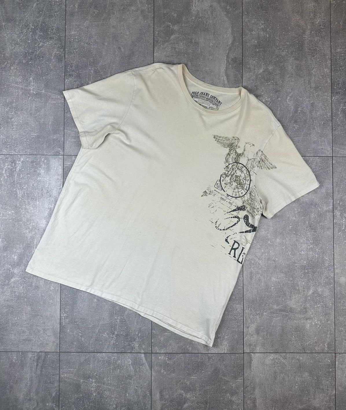 Denim & Supply Ralph Lauren Polo Jeans Ralph Lauren Graphic Print Logo T-Shirt Size US XXL / EU 58 / 5 - 1 Thumbnail