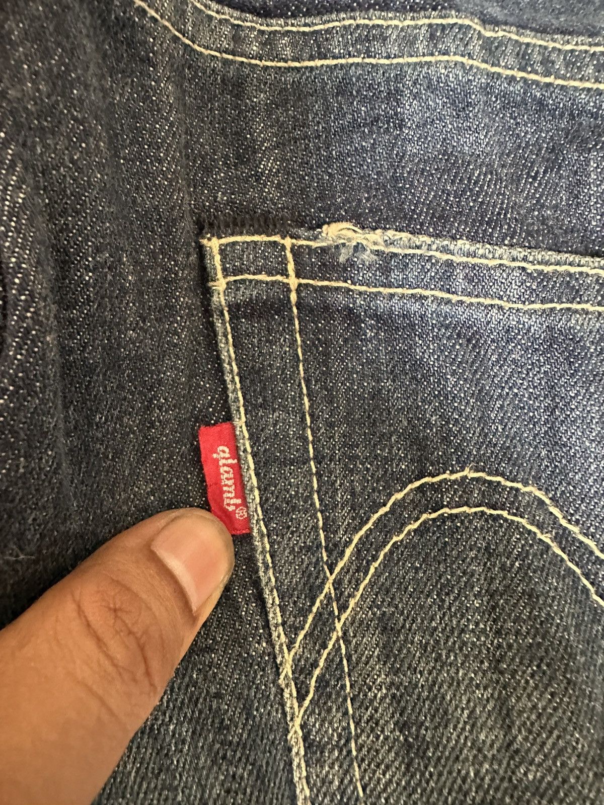 Japanese Brand Glamb Tokyo Japan Distressed Denim Size US 31 - 20 Thumbnail