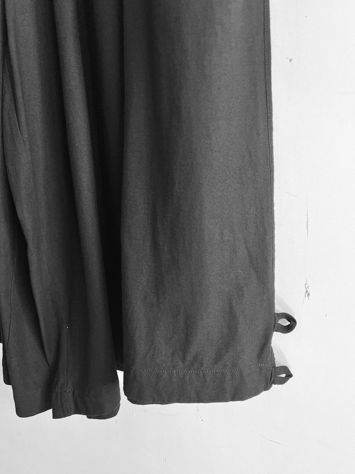 Yohji Yamamoto Yohji Yamamoto Pour Homme - Cotton Hem Adjustable Wide Pants Size US 30 / EU 46 - 8 Thumbnail