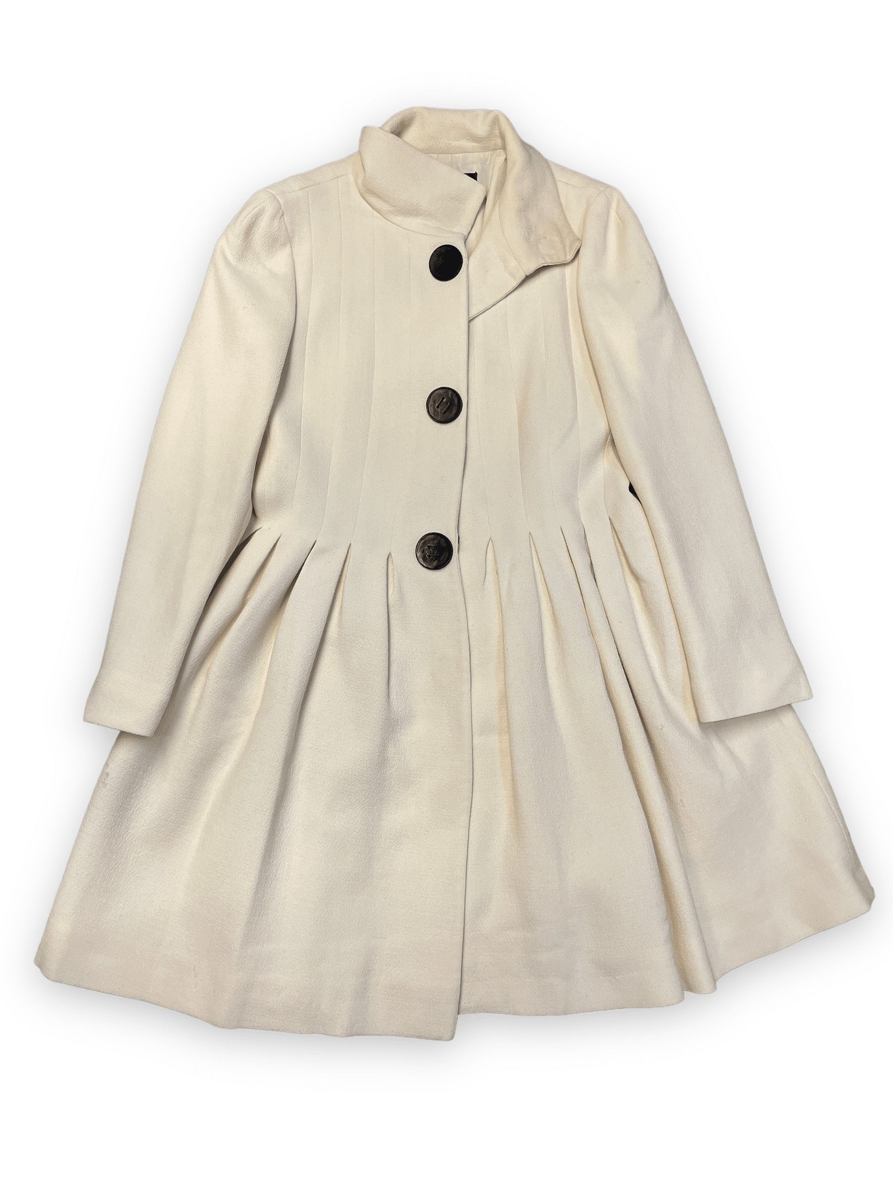 Giambattista Valli Giambattista Valli Vintage Fitted Cream Wool Dress Coat Made In Italy Size M Size M / US 6-8 / IT 42-44 - 3 Thumbnail