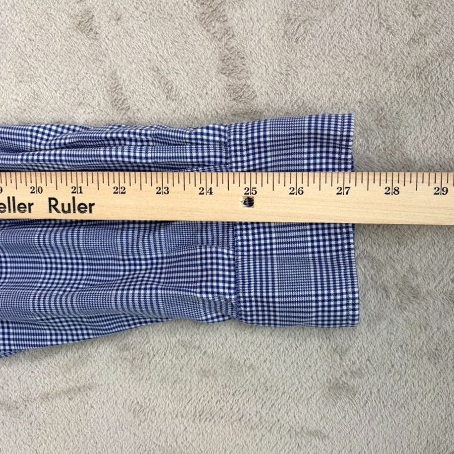 Polo Ralph Lauren VINTAGE? No — Polo Ralph Lauren Shirt Blue Glen Check Long Sleeve 2XL Button-Up Dressy Casual Men Size US XXL / EU 58 / 5 - 5 Thumbnail