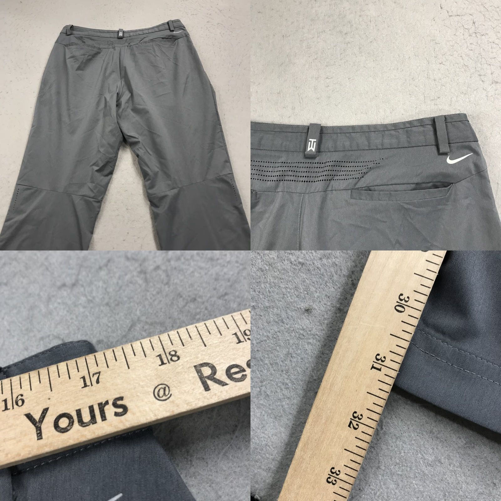 Nike Nike Pants Mens 35x32 Gray Chino Sports Regular Stretch Waist 35 Inseam 32 Logo Zipper Button Nike Size US 35 - 8 Thumbnail