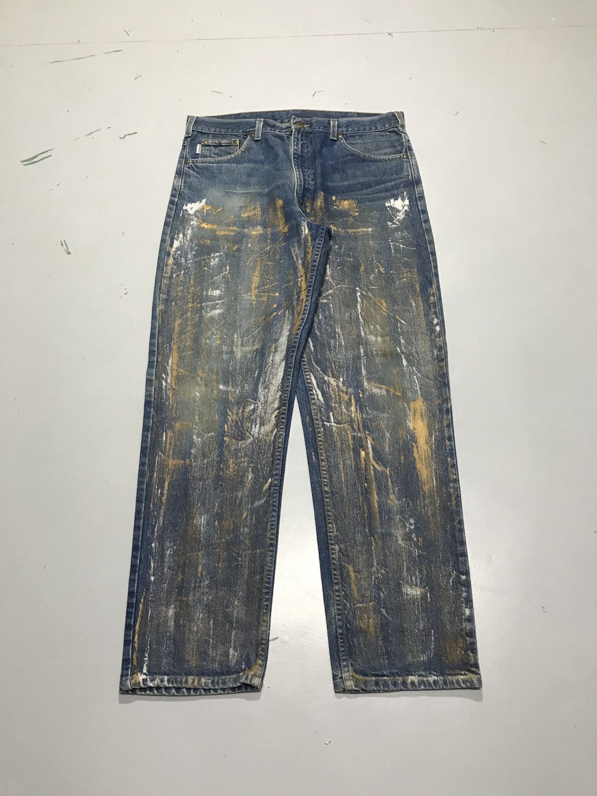 Carhartt Vintage carhartt B14 DST painted denim Size US 36 / EU 52 - 1 Thumbnail