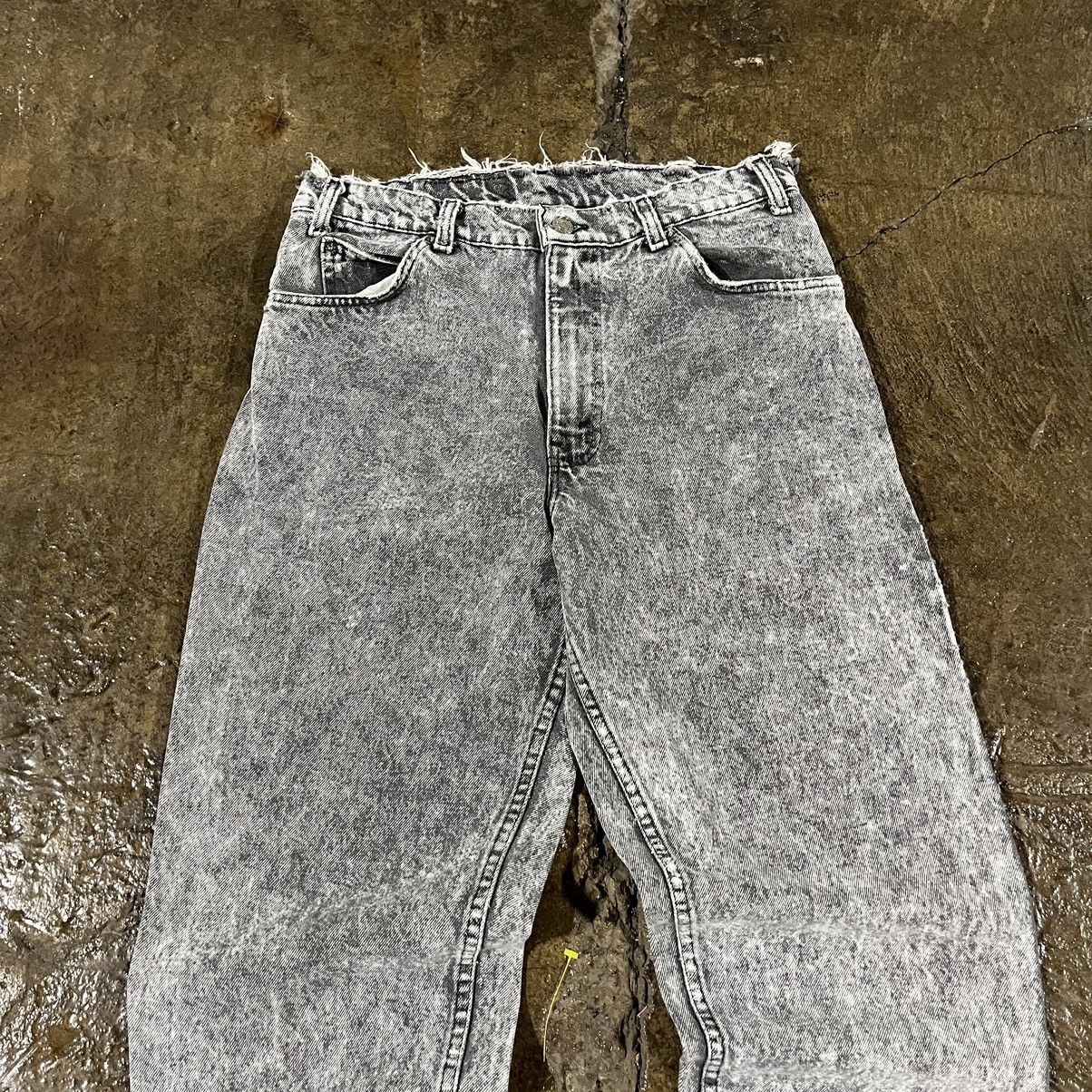 Levi's × Vintage Crazy Vintage 90s Levi's 550 Black Tab Jeans Acid Wash Faded Size US 32 / EU 48 - 7 Thumbnail