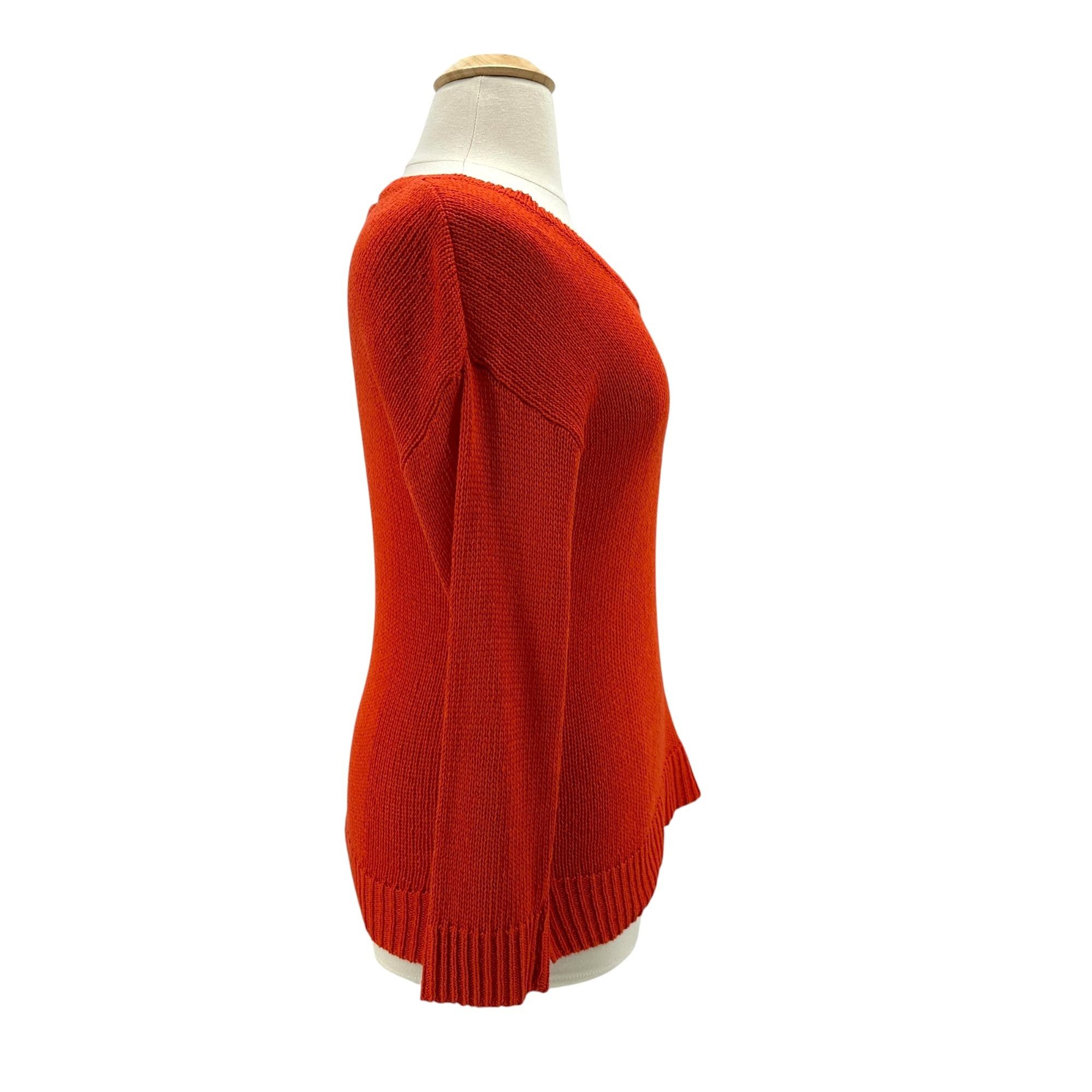 Lauren Ralph Lauren Lauren Ralph Lauren Womens XL Sweater Open Knit Orange Size XL / US 12-14 / IT 48-50 - 3 Thumbnail